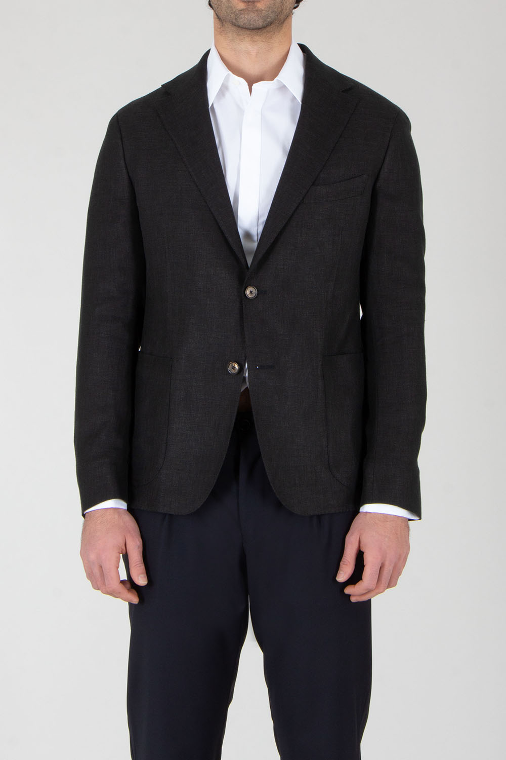 DRESSLER Regular Fit Linen-Wool-Silk Stretch Blend Jacket Sawyer