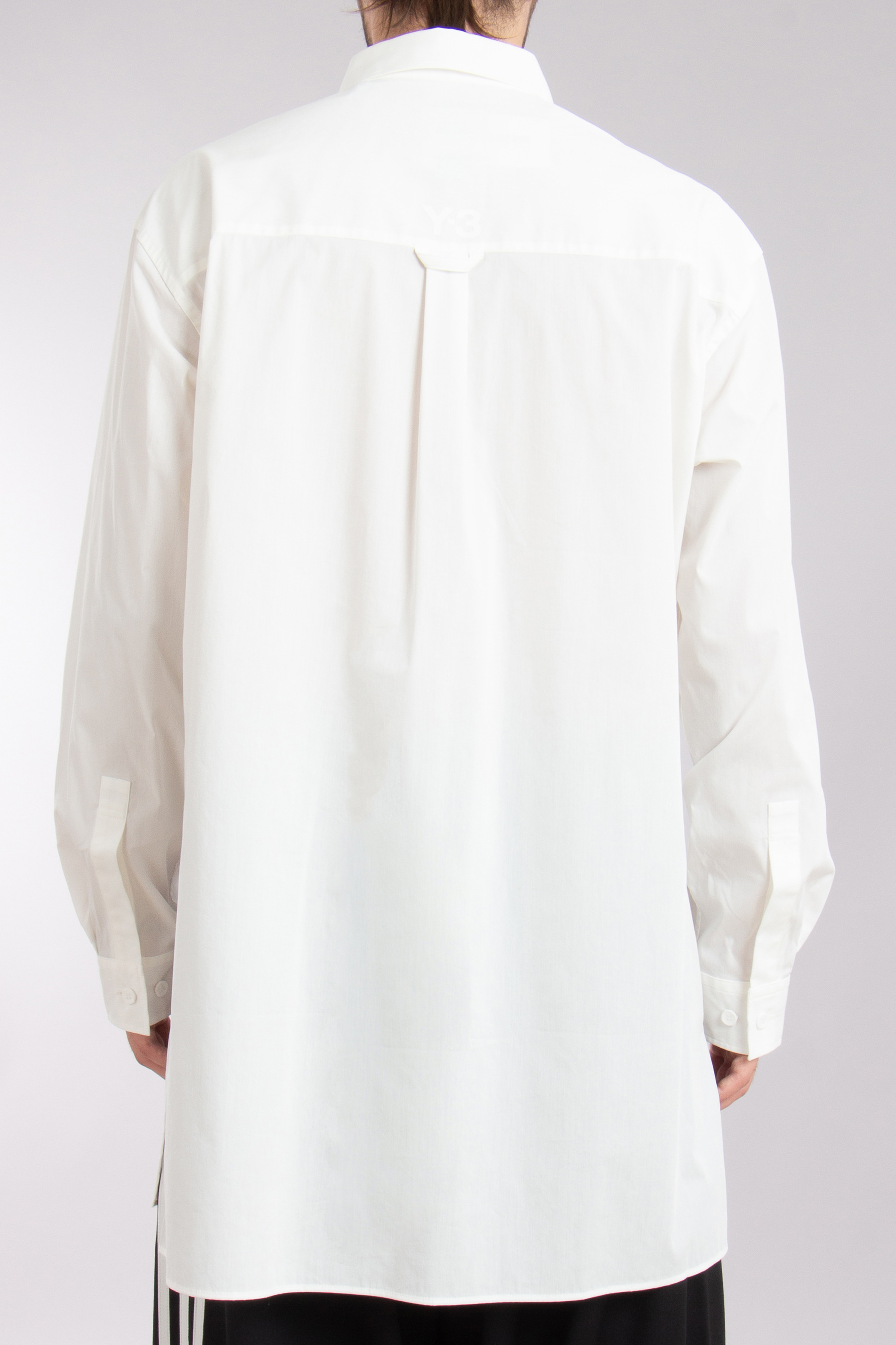 Y-3 Oversized Cotton Blend Stretch Overshirt Y-3 Oversized Cotton Blend Stretch Overshirt