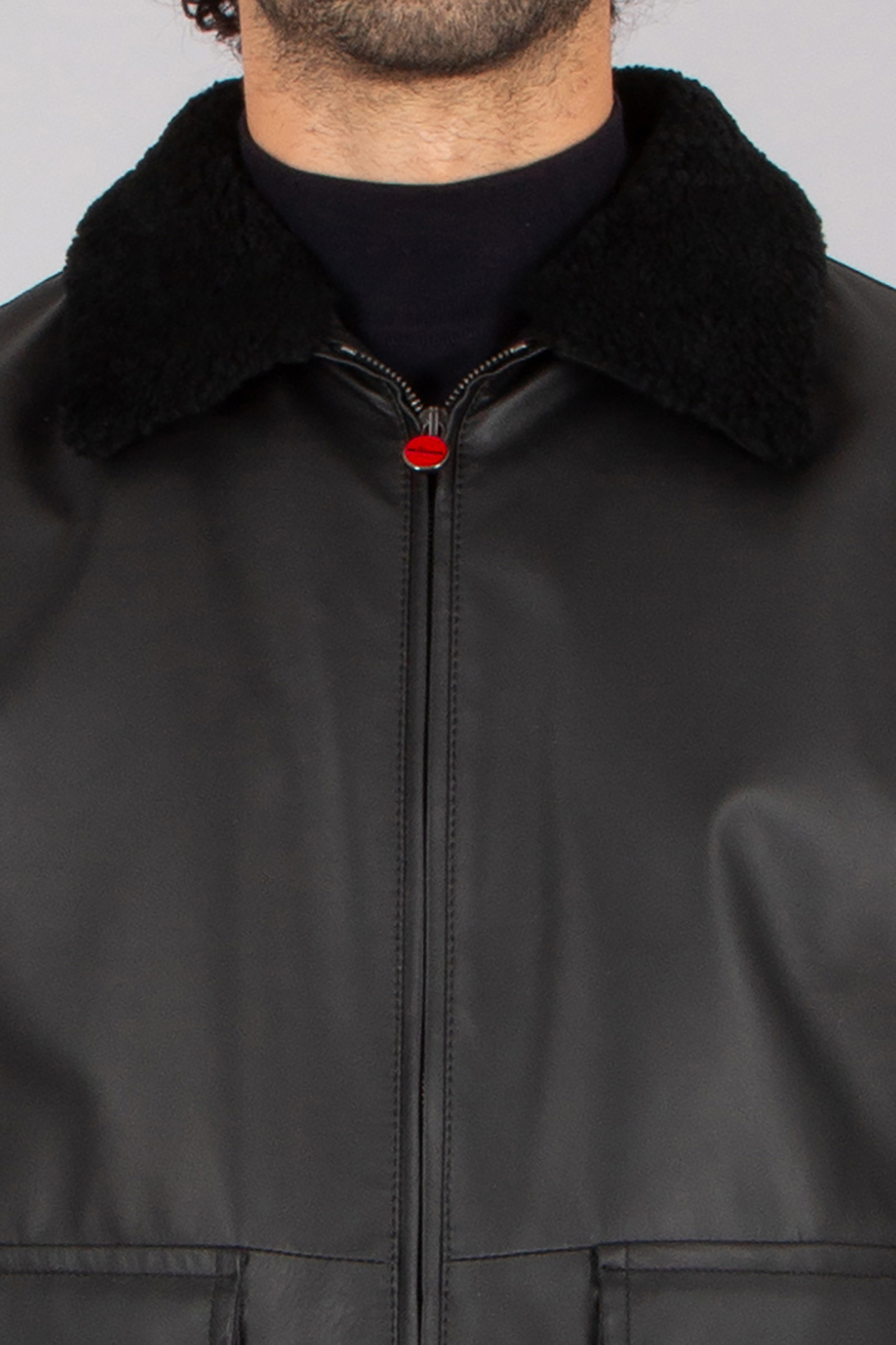 KITON Regular Fit Lambskin Bomber Jacket Bekleidung, Mantel, Jacke
