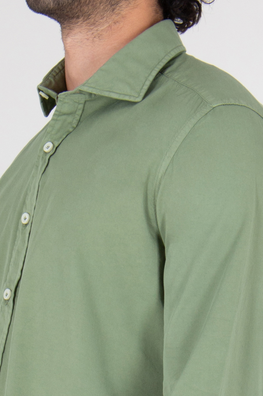 SONRISA Regular Fit Shark Collar Cotton Shirt
