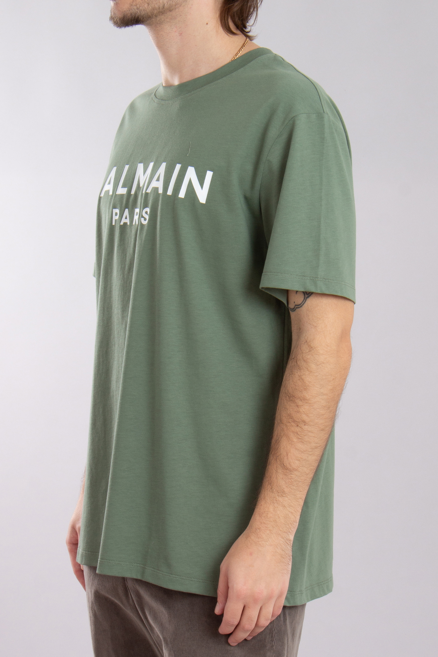 BALMAIN Printed Organic Cotton Jersey T-Shirt BALMAIN Printed Organic Cotton Jersey T-Shirt