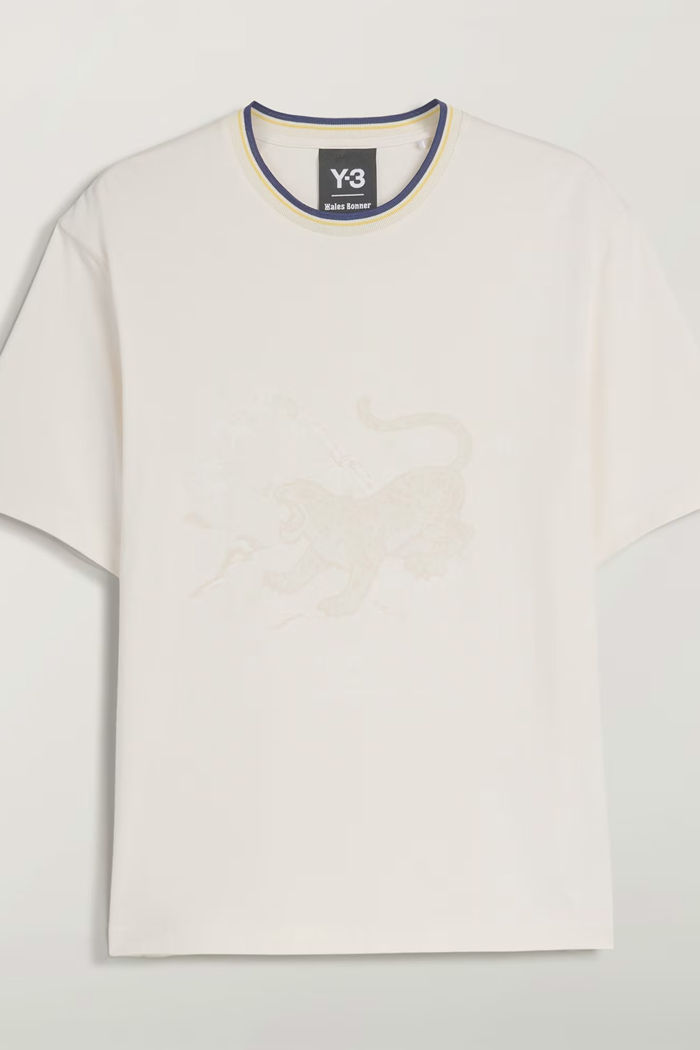 Y-3 x Wales Bonner Tonal Tiger Motif T-Shirt