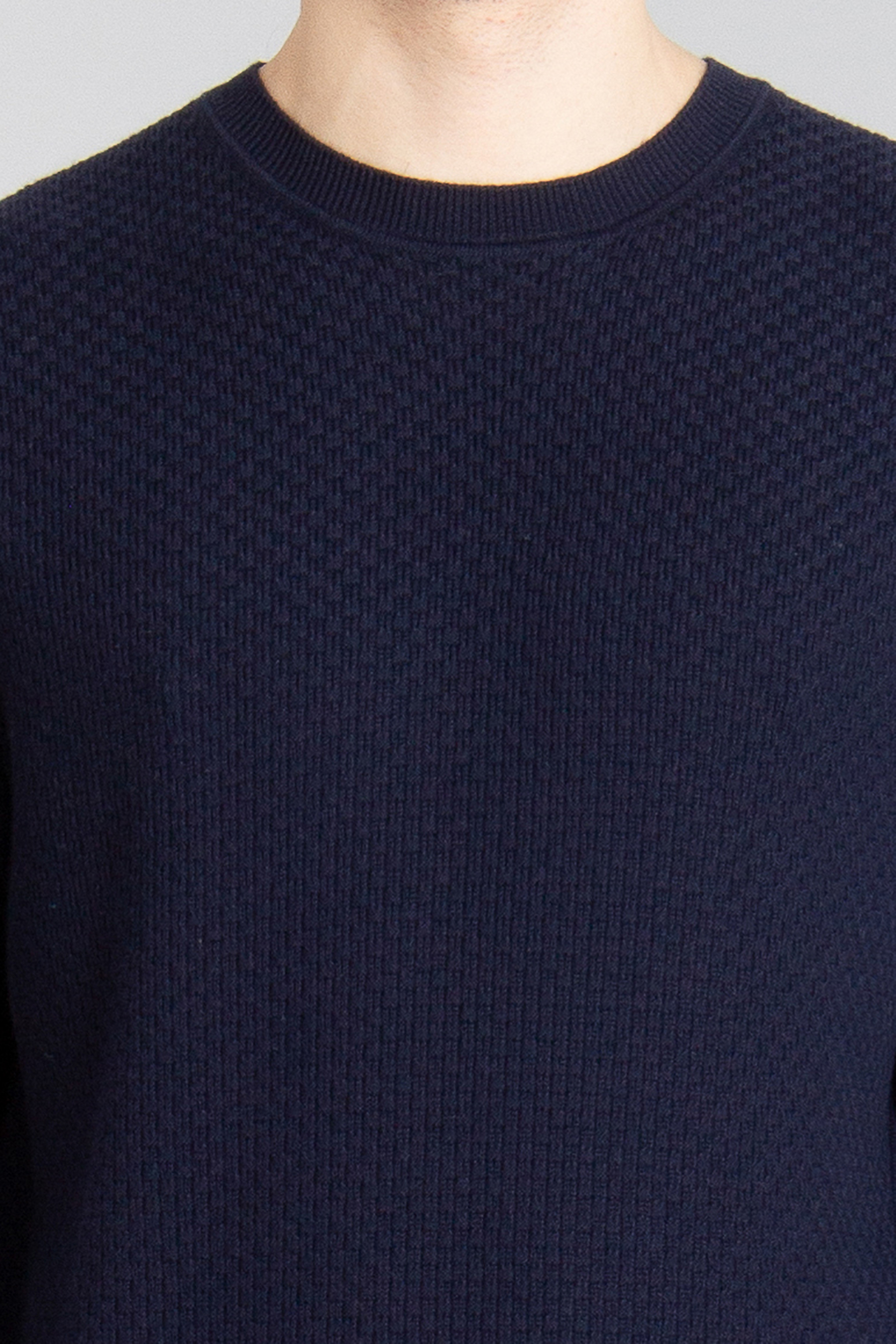 CANALI Micro Structured Cotton-Modal Blend Sweater CANALI Micro Structured Cotton-Modal Blend Sweater