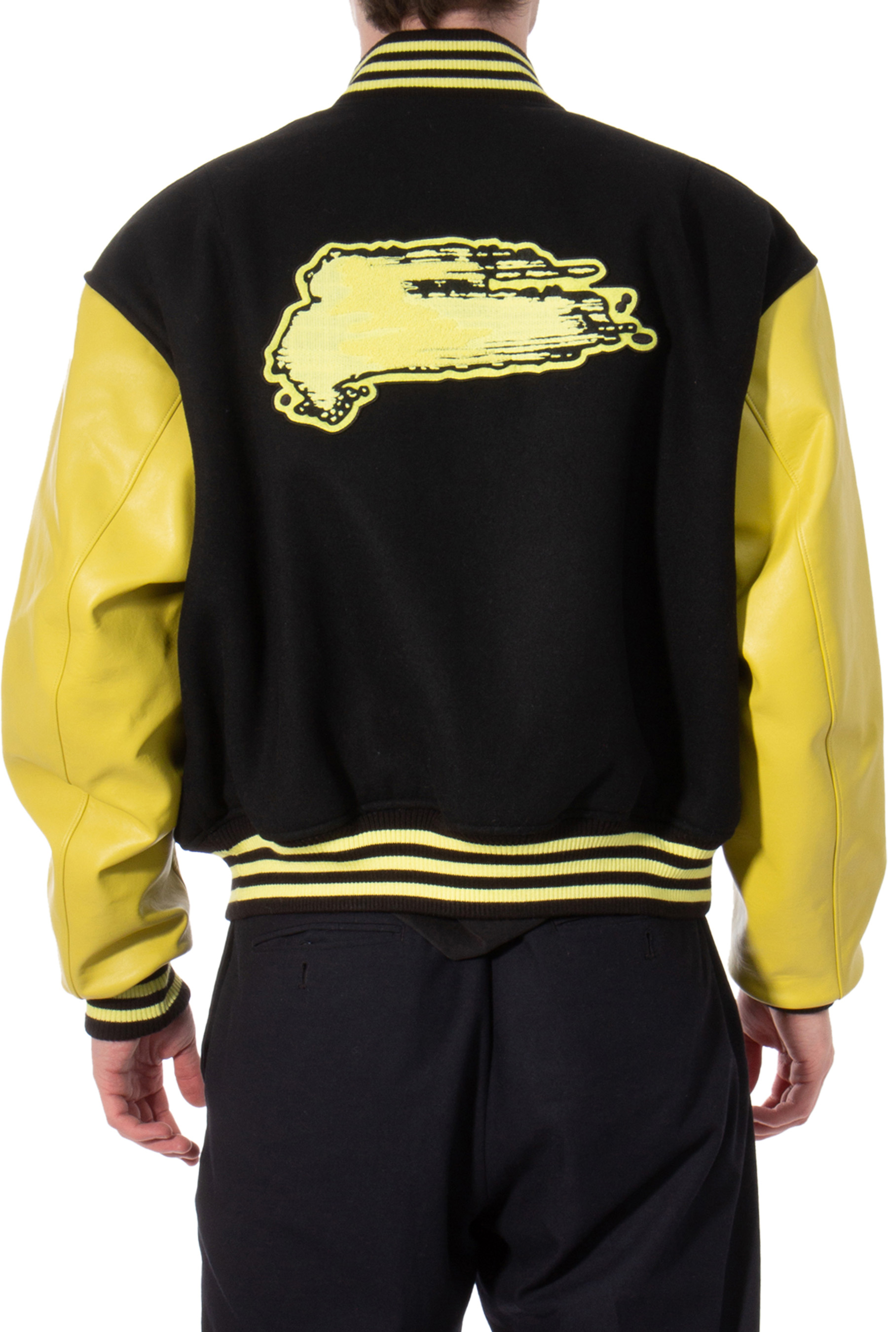 Y-3 Recycled Polyester Blend Letterman Jacket Y-3 Recycled Polyester Blend Letterman Jacket