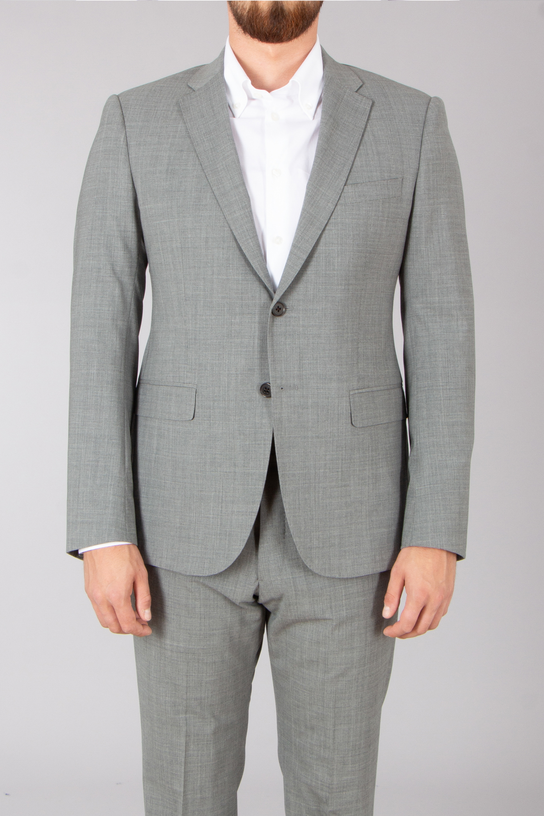 EMPORIO ARMANI Slim Fit Virgin Wool Stretch Suit M Line Formelle Kleidung, Anzug, Mantel, Jacke, Blazer