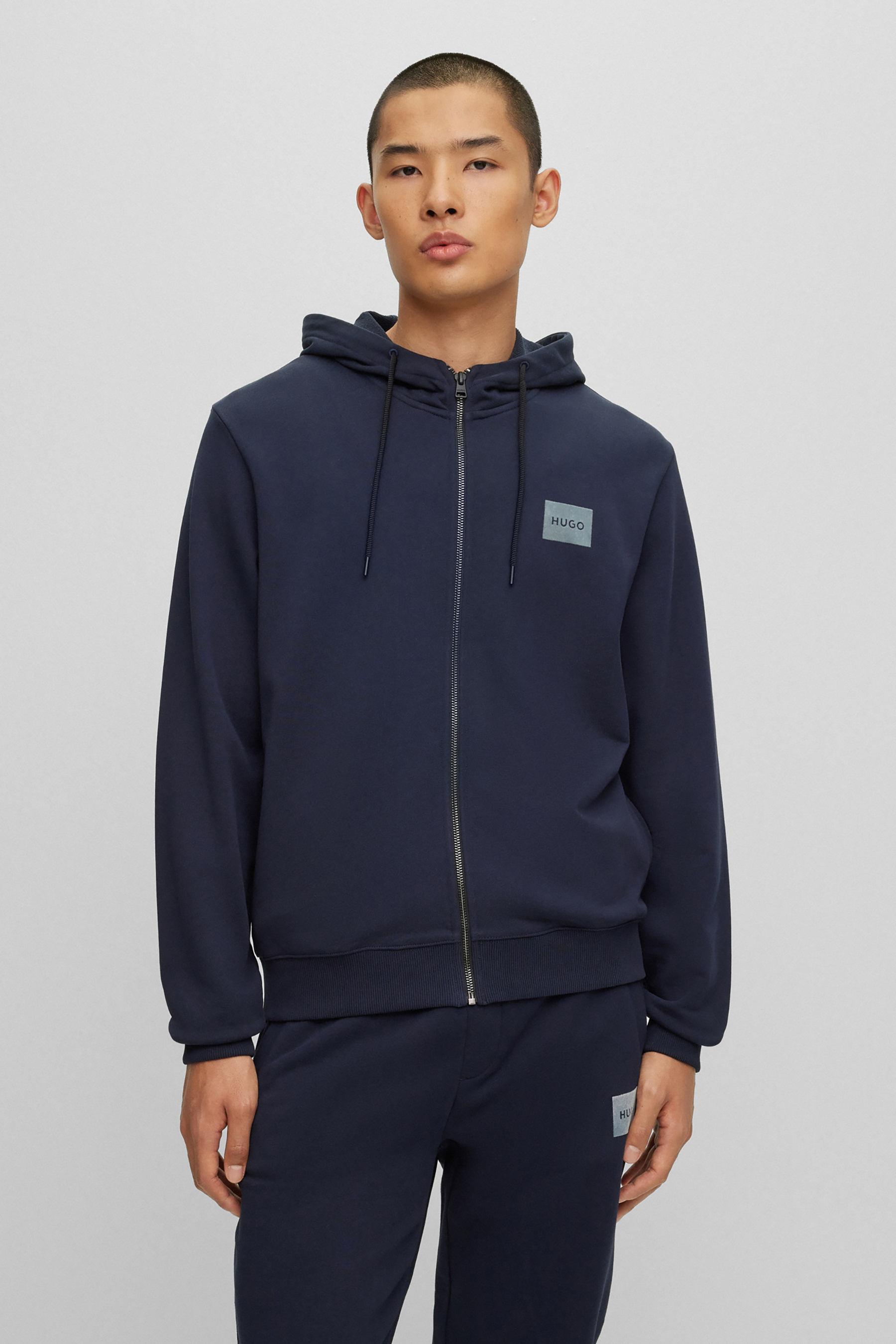 HUGO French Terry Zip Hoodie Daple DAPLE50501016405