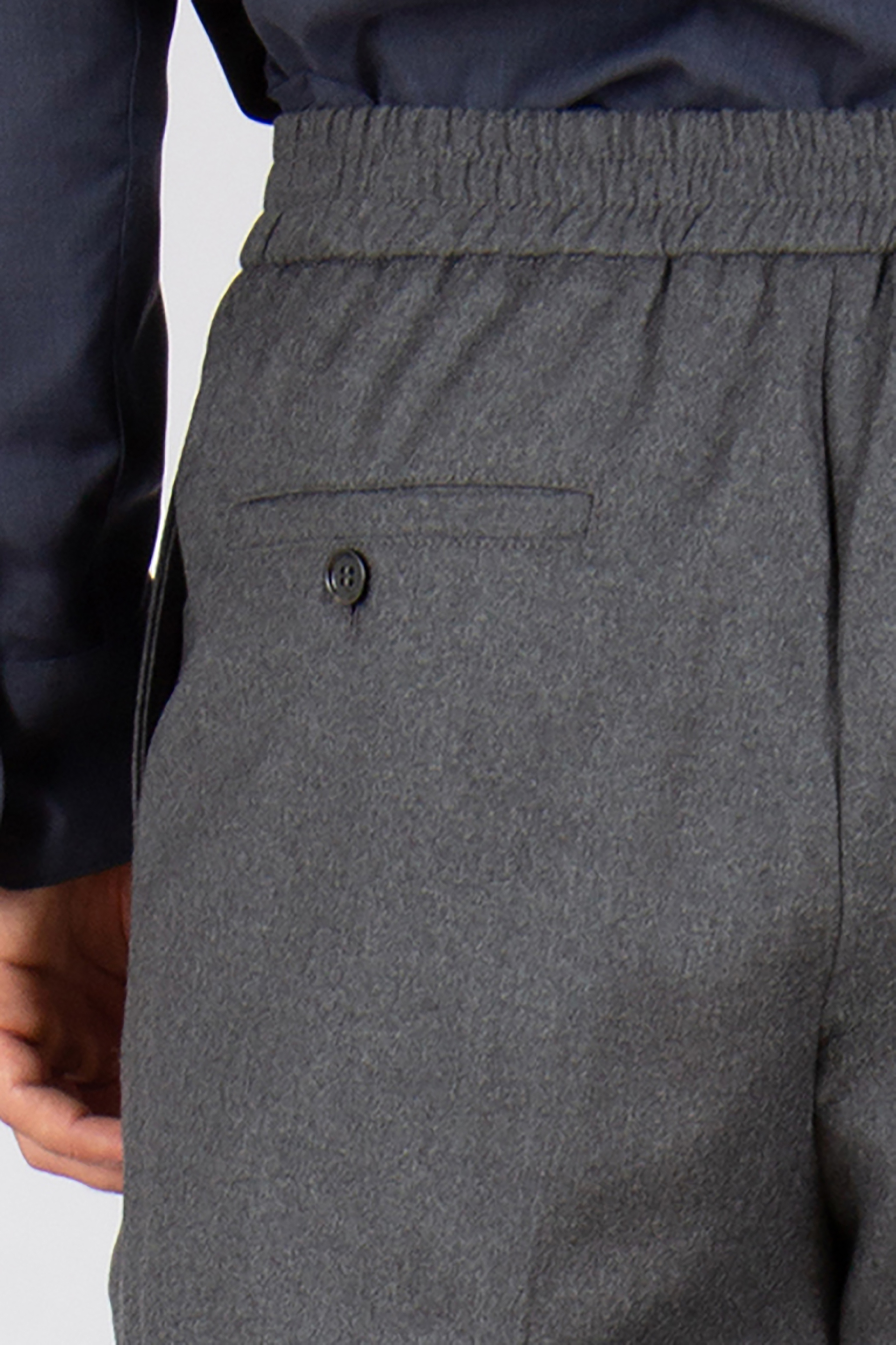 AMI PARIS Straight Fit Virgin Wool Canvas Pants Bekleidung, Hosen, Jeans, Jacke, Kurze Hose