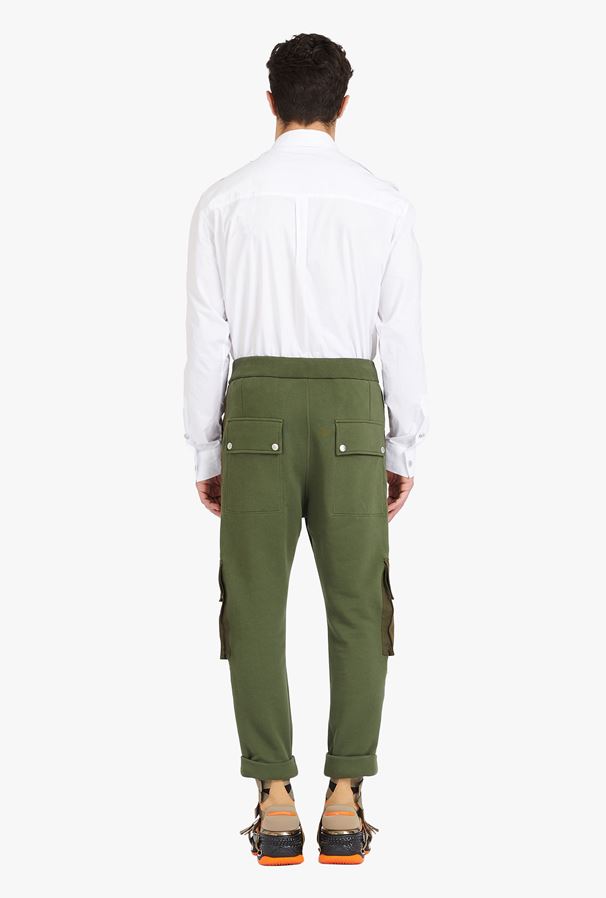 BALMAIN Khaki Cargo Sweatpants BALMAIN Khaki Cargo Sweatpants
