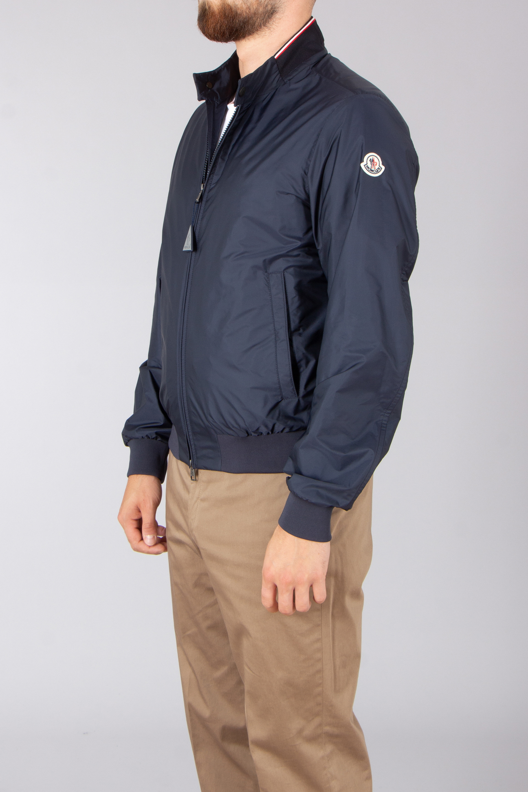 MONCLER Reppe Slim Fit Recycled Rainwear Jacket Mantel, Jacke, Hemd, Langarm, Person
