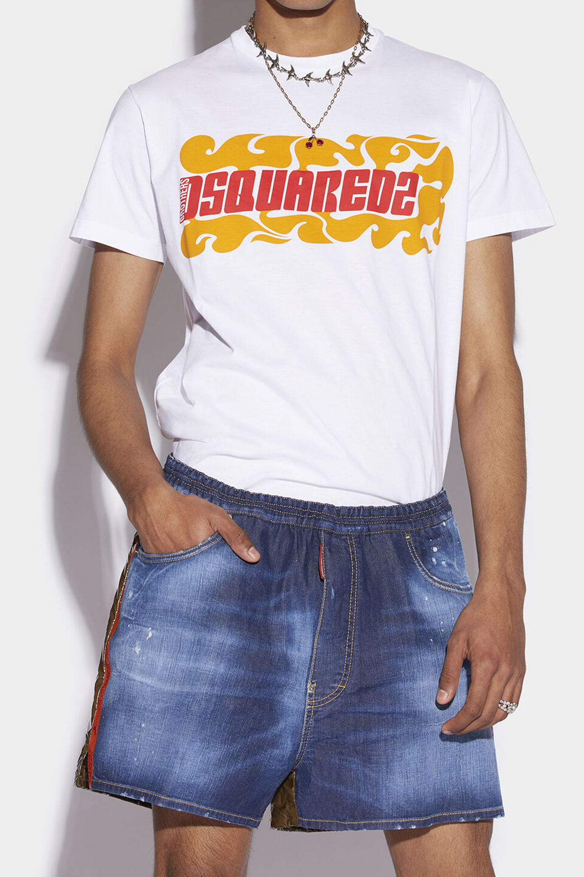 DSQUARED2 Mix Denim Shorts