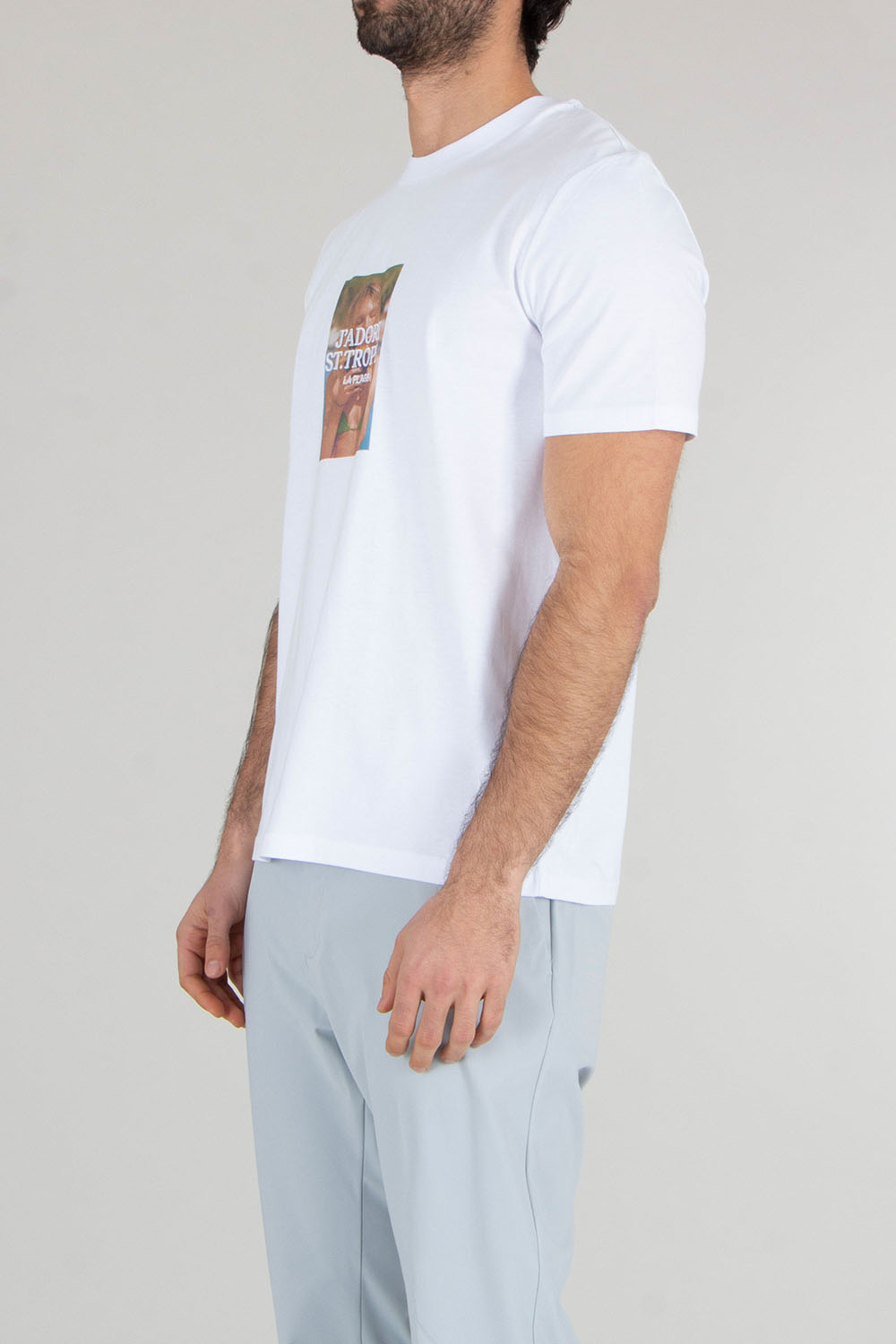 ELITÈ Regular Fit Adore Saint Graphic Print & Embroidery Cotton Jersey T-Shirt