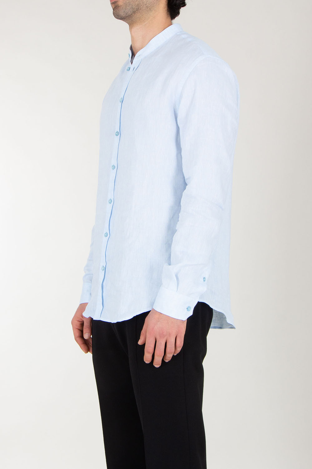 EMPORIO ARMANI Regular Fit Linen shirt