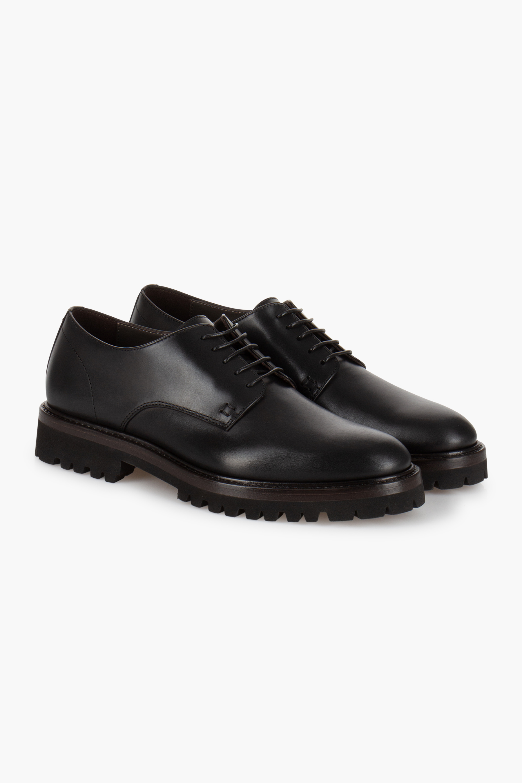 FABIANO RICCI Smooth Leather Derby Shoes Bekleidung, Schuhwerk, Schuh, Sneaker