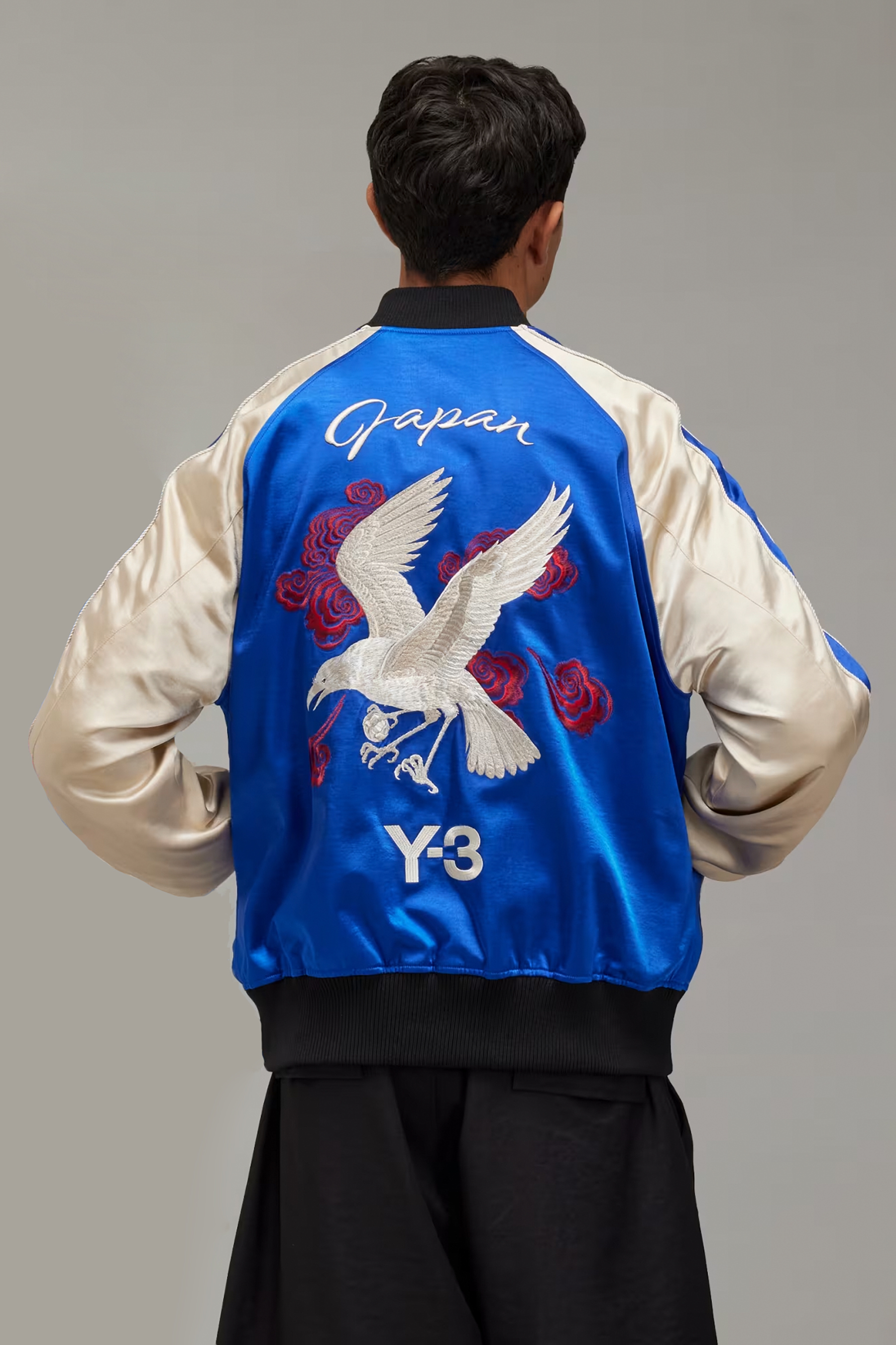 Y-3 X JFA Embroidered Reversible Souvenir Jacket Y-3 X JFA Embroidered Reversible Souvenir Jacket