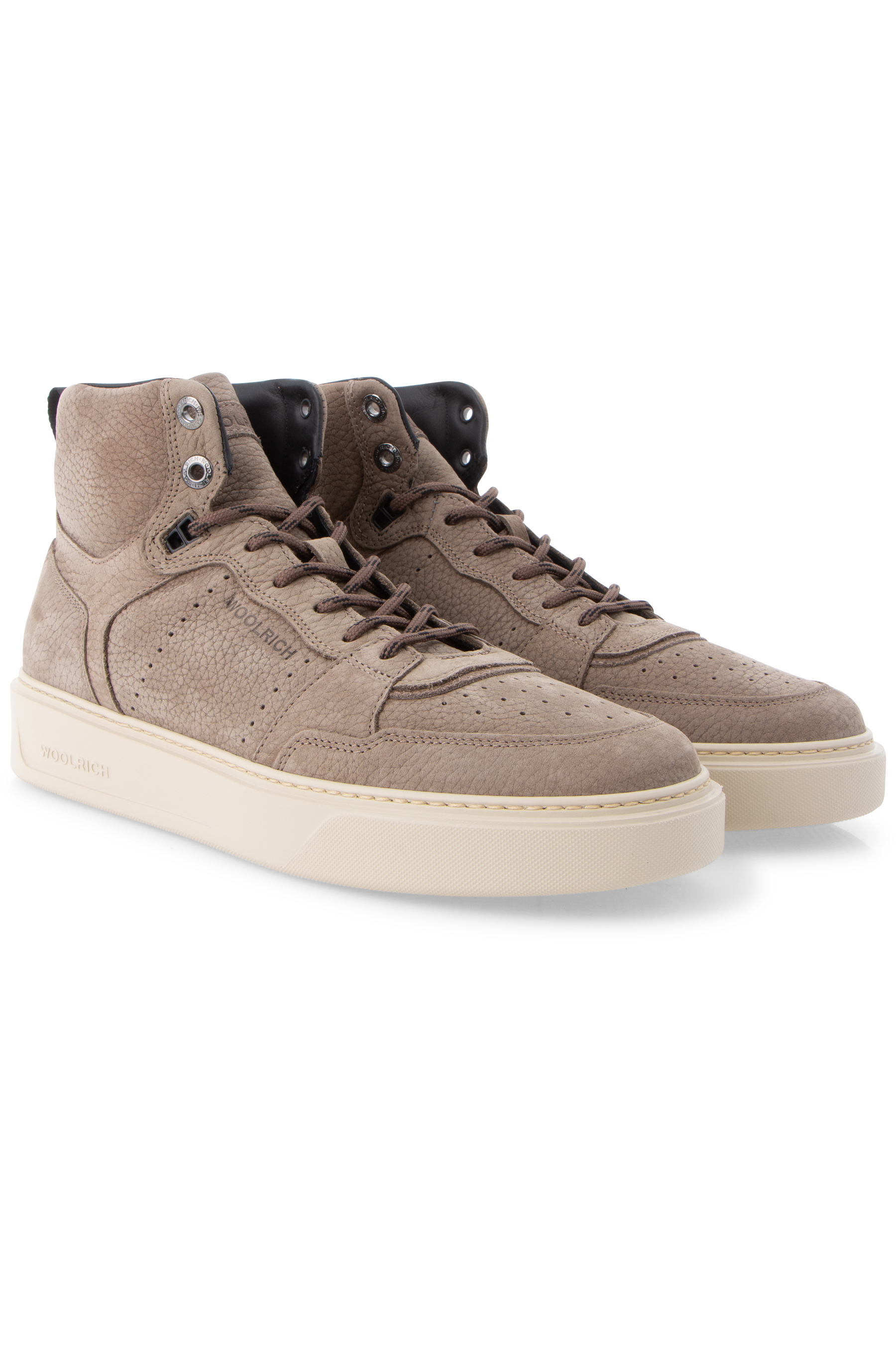 WOOLRICH Mid Leather Sneakers Classic Tennis WOOLRICH Mid Leather Sneakers Classic Tennis