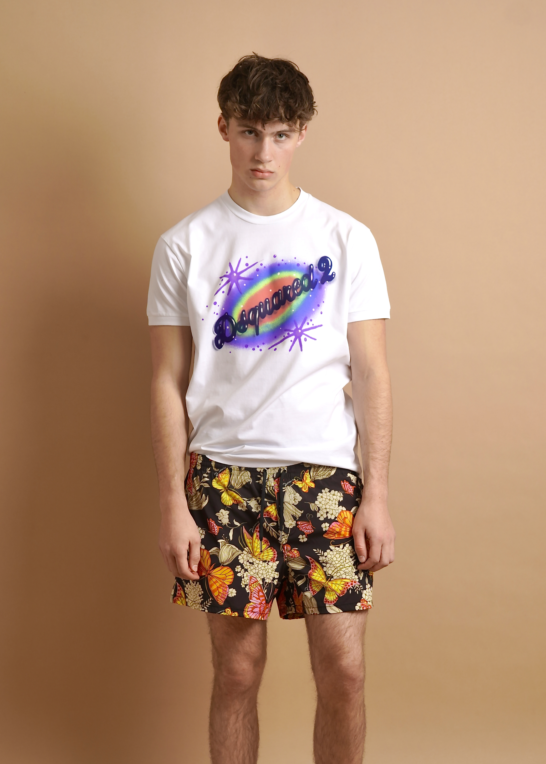 DSQUARED2 Printed Muscle Fit Cotton T-Shirt DSQUARED2 Printed Muscle Fit Cotton T-Shirt