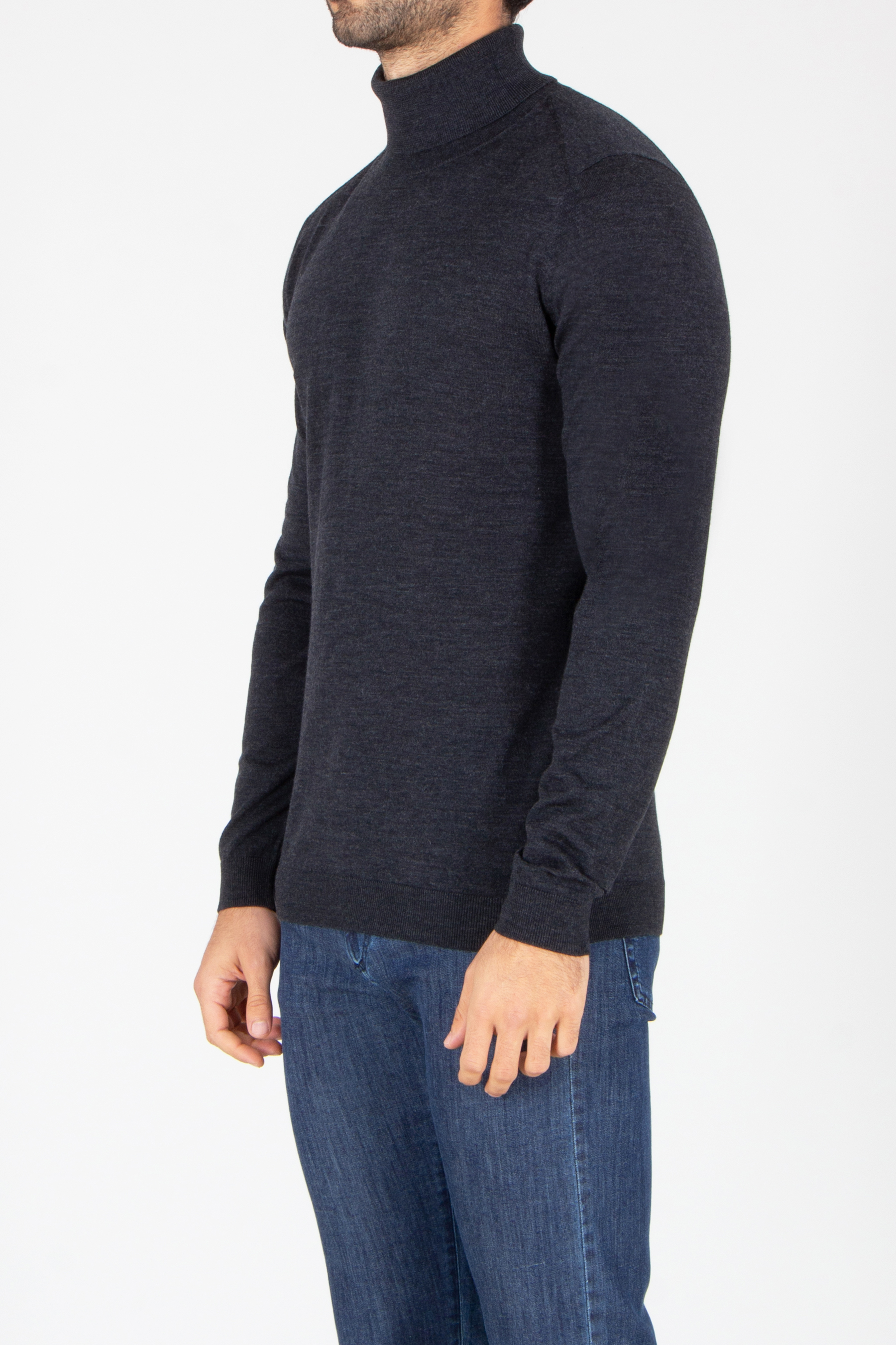 Langarm, Jeans, Hosen, Pullover, Person