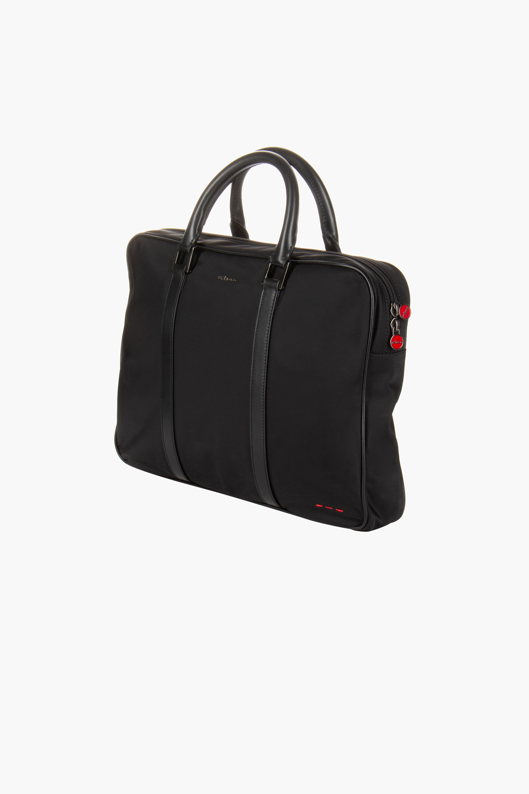 KITON Nylon Blend Slim Business Bag Tasche, Zubehör, Handtasche, Aktentasche, Tragetasche