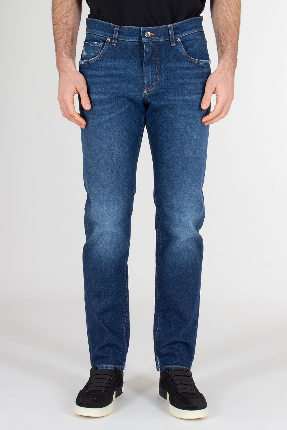 DOLCE & GABBANA Slim Fit Cotton Stretch Denim Jeans