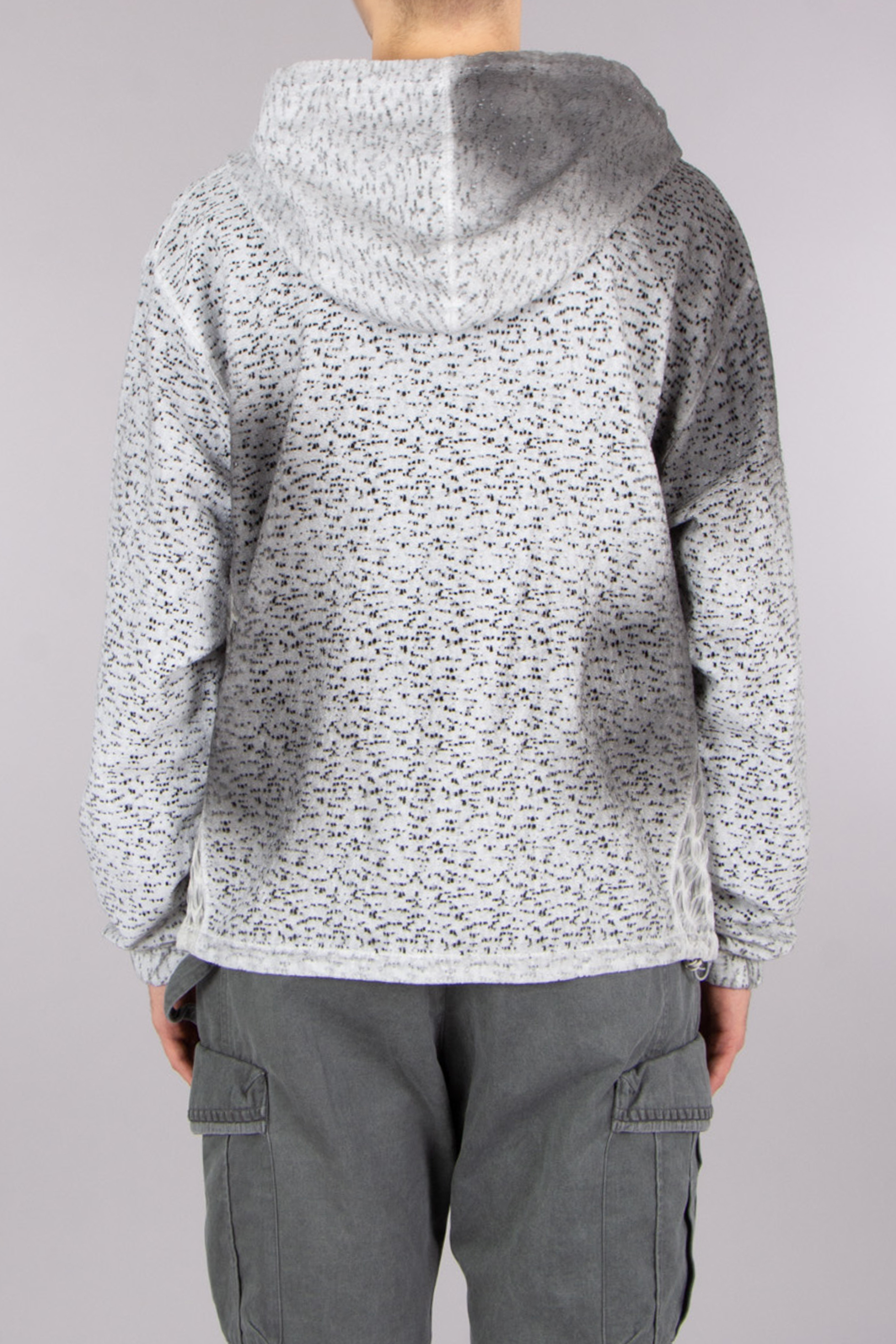 XLIM Relaxed Fit Garment Luna Dyed Cotton Blend Zip-Up Hoodie
