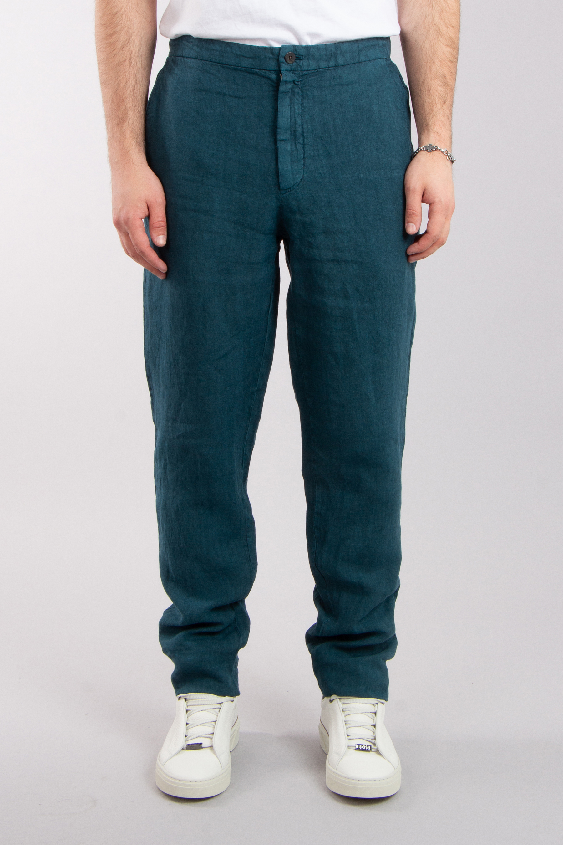 BOGLIOLI Regular Fit Linen Pants