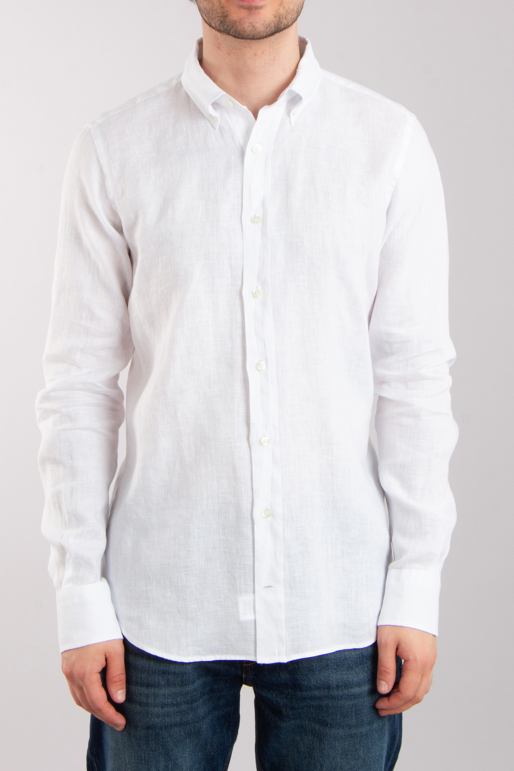 DU4 Slim Fit Linen Shirt Nico