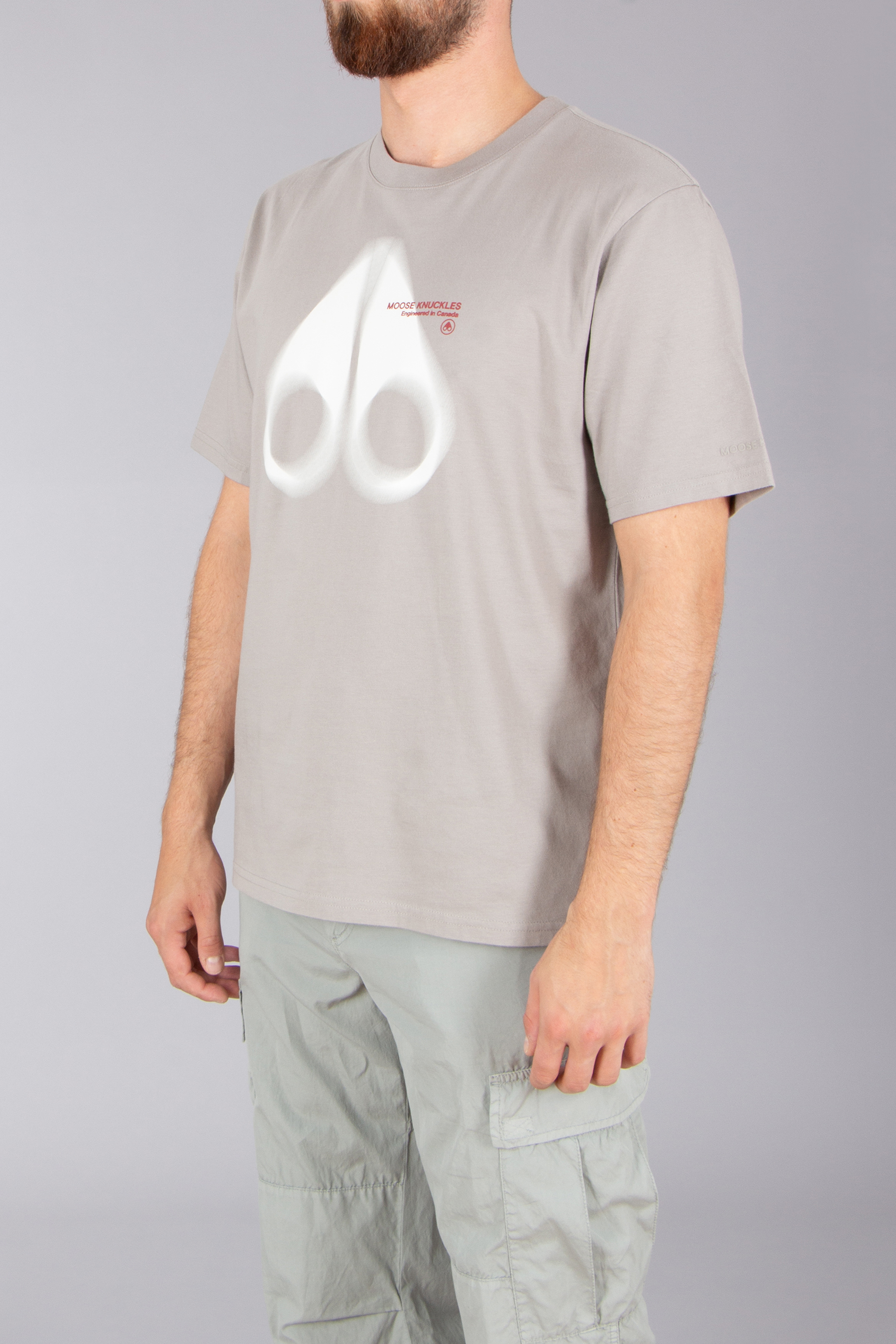 MOOSE KNUCKLES Relaxed Fit Printed Pima Cotton Jersey T-Shirt Maurice