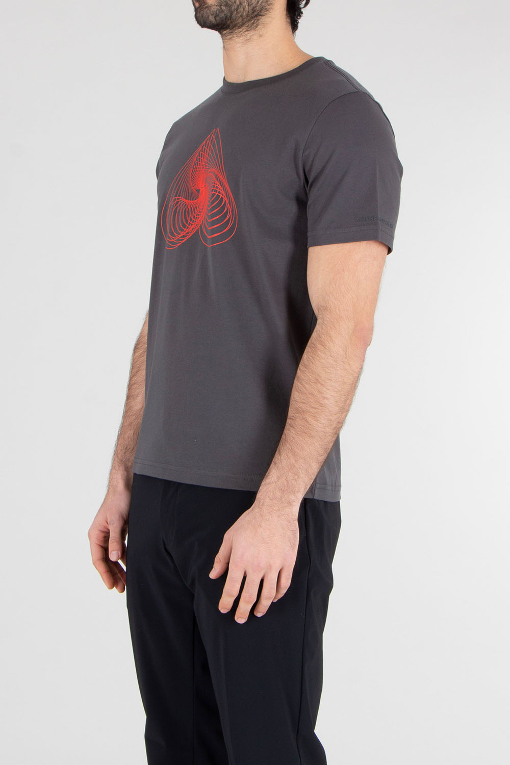 MOOSE KNUCKLES Regular Fit Logo Graphic Print Pima Cotton Jersey T-Shirt Eclipso