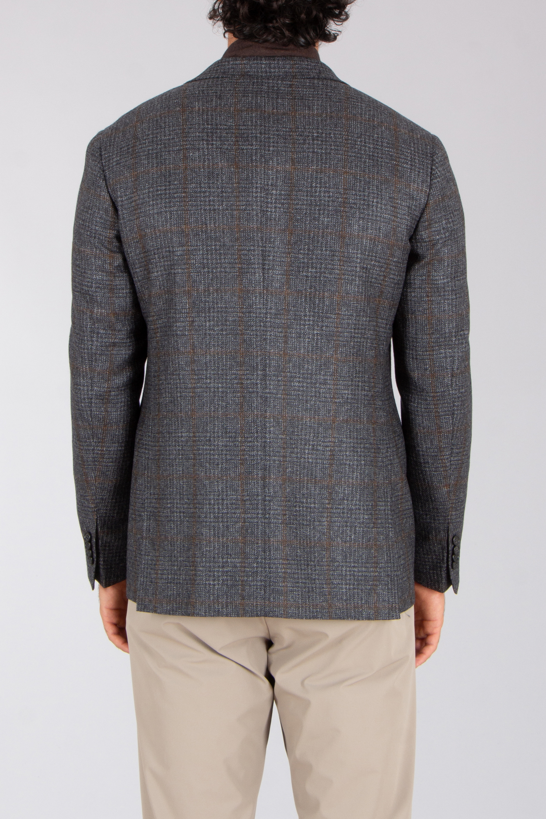 CANALI Modern Fit Checked Super 130's Wool Jacket Kei Bekleidung, Mantel, Jacke, Blazer