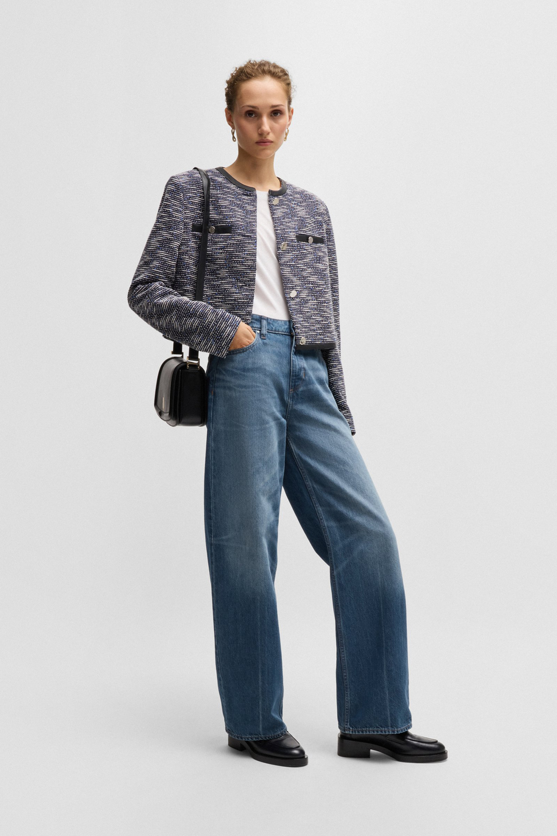 BOSS Cotton-Lyocell Blend Boyfriend Jeans Crossroad BOSS Cotton-Lyocell Blend Boyfriend Jeans Crossroad
