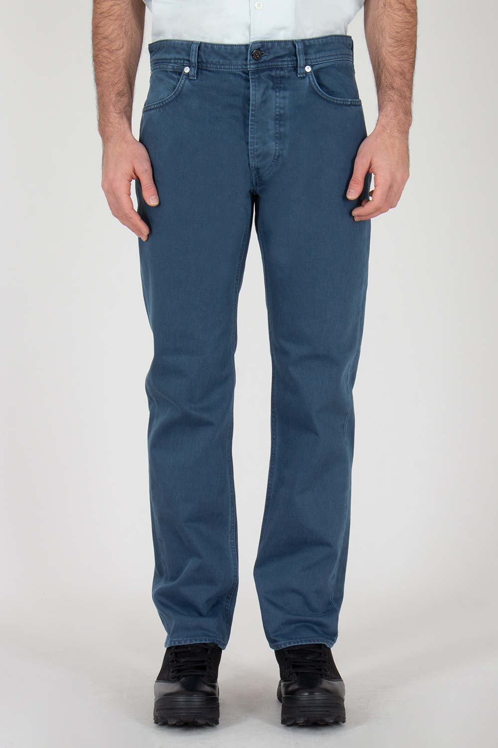 STONE ISLAND Regular Straight Fit Cotton Bull Denim Jeans