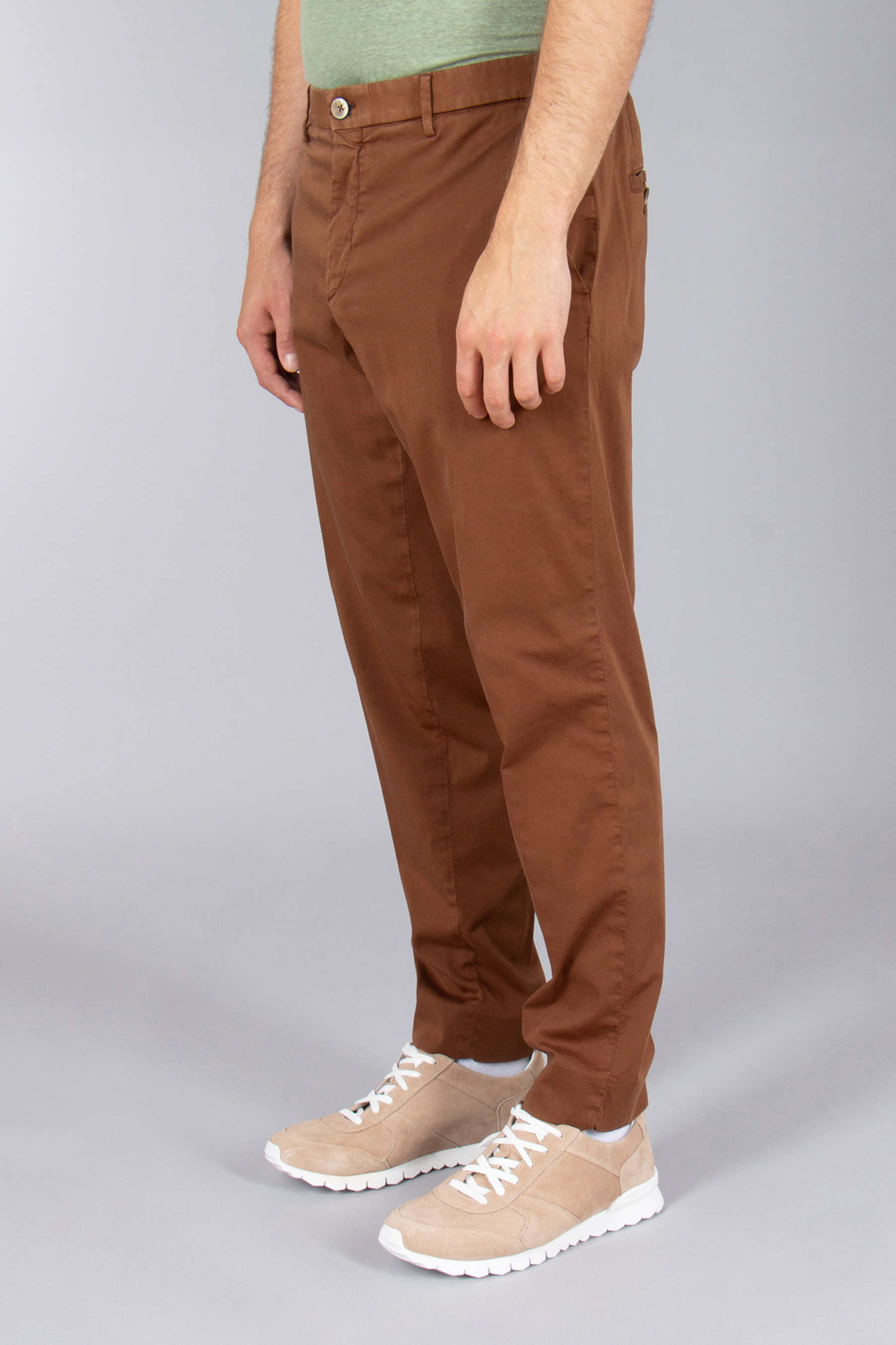 GTA Slim Fit Cotton-Silk Strech Pants Davide GTA Slim Fit Cotton-Silk Strech Pants Davide