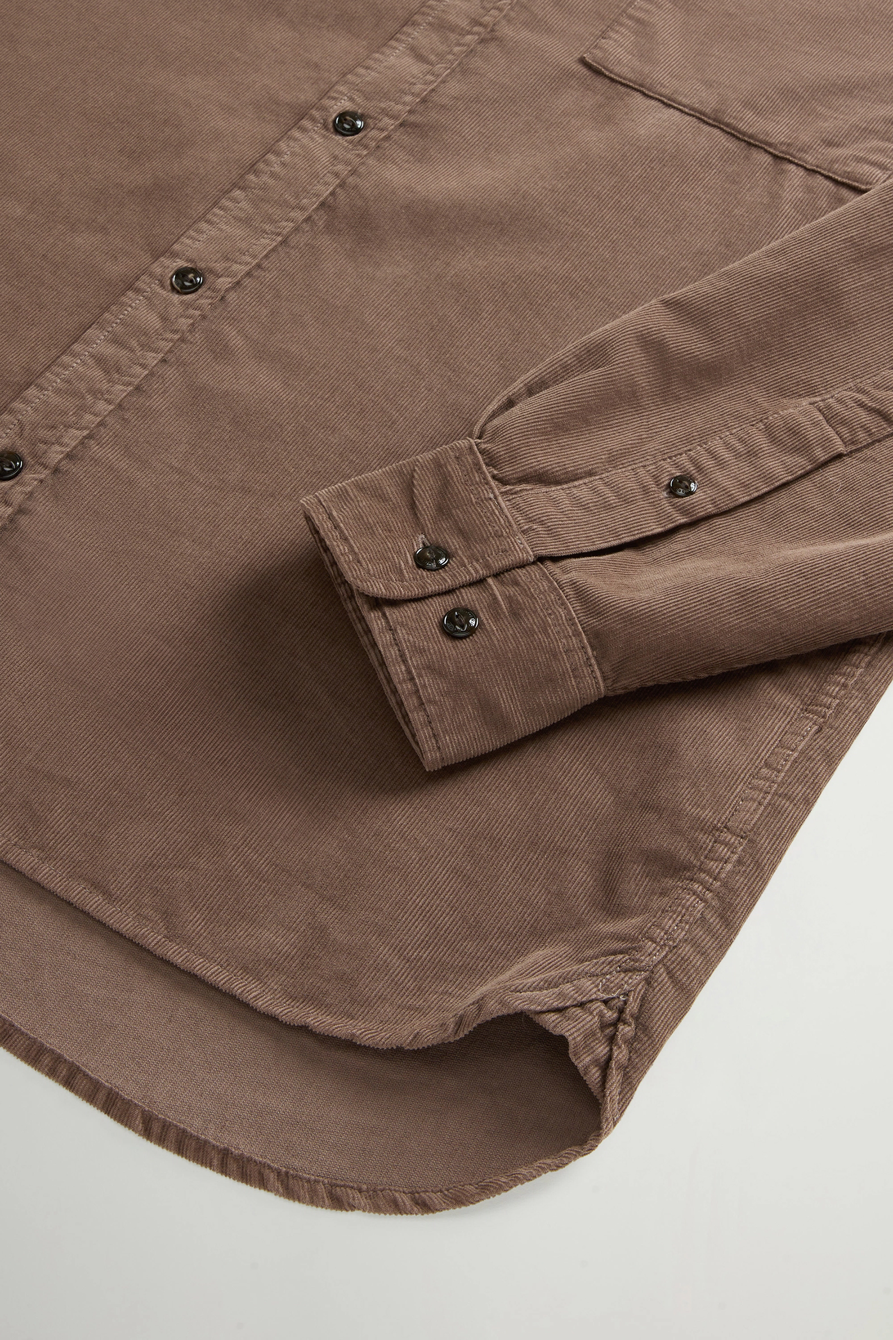 WOOLRICH Regular Fit Cotton Corduroy Shirt Mackey Hosen, Khaki, Hemd, Mantel, Jacke