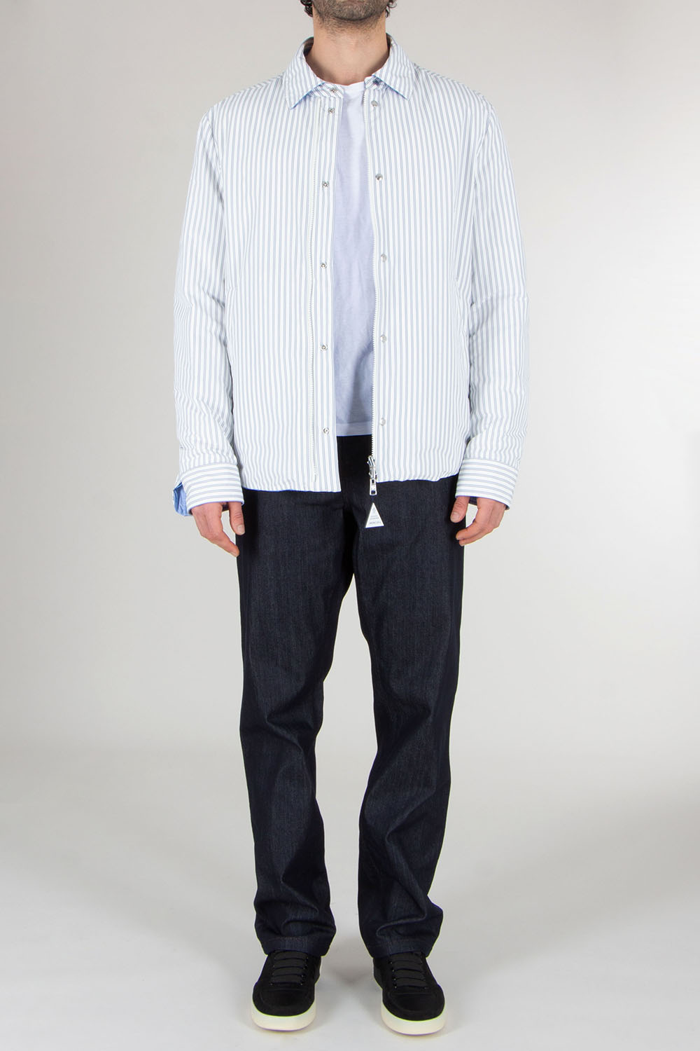 MONCLER Crescent Boxy Fit Reversible Down Shirt Jacket