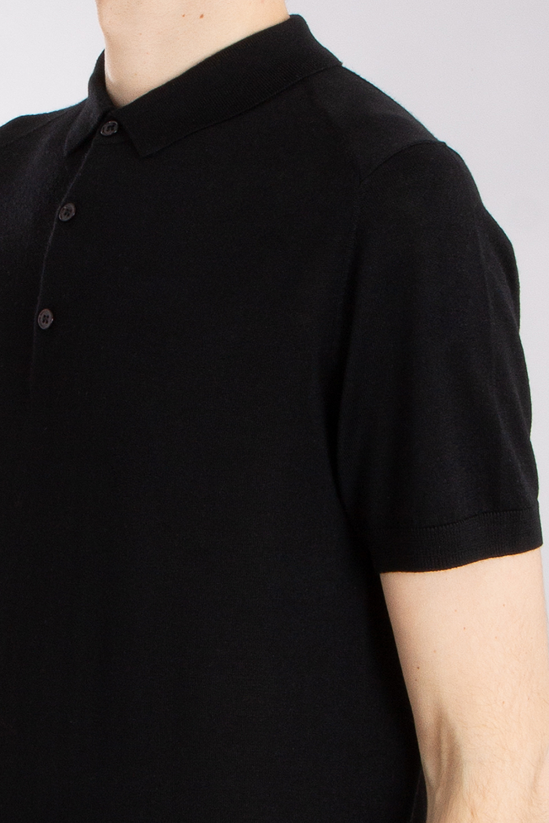 MIENTUS BERLIN Extrafine Wool-Silk-Cashmere Blend Knit Polo MIENTUS BERLIN Extrafine Wool-Silk-Cashmere Blend Knit Polo