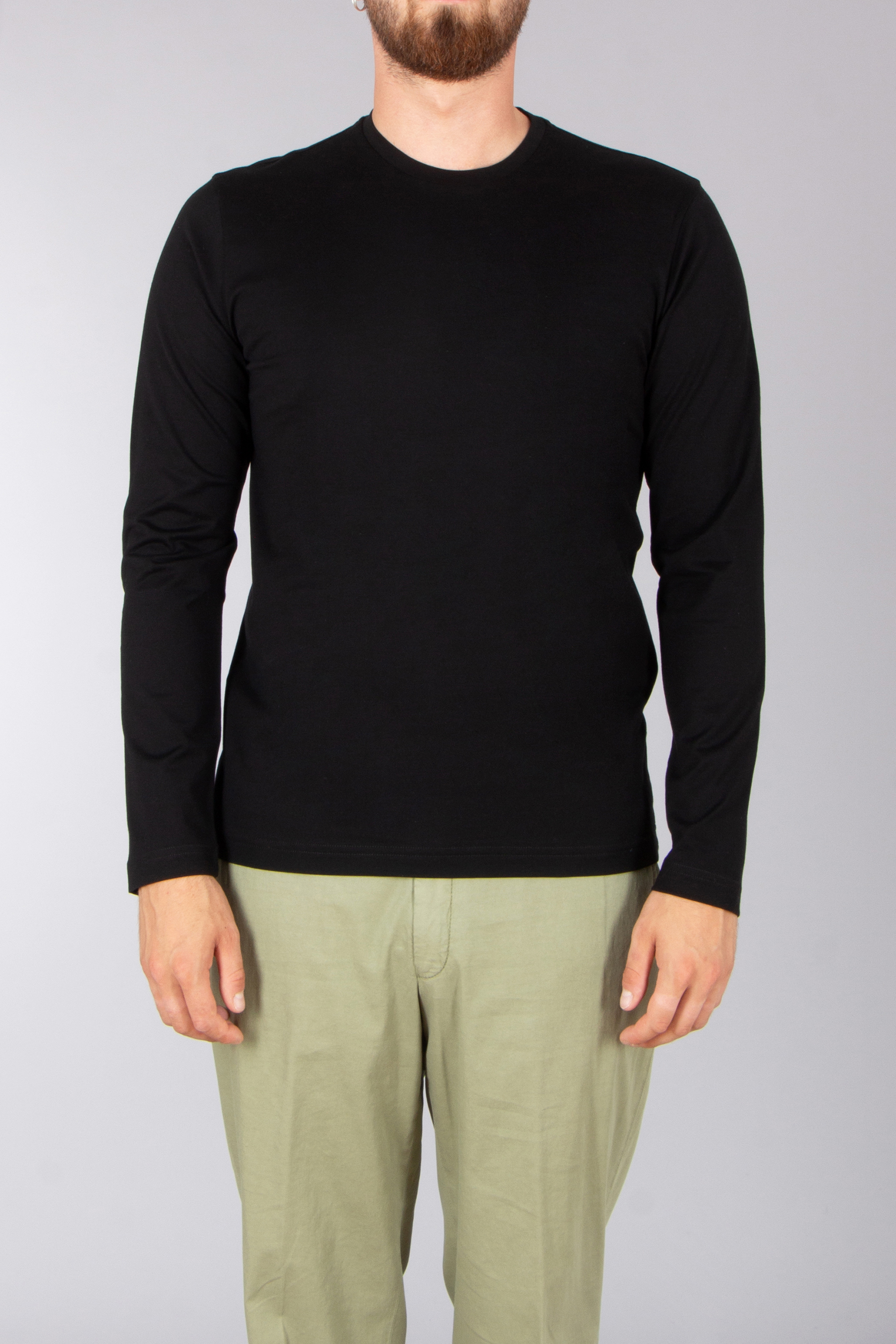 STEFAN BRANDT Regular Fit Urpima Sea Island Cotton Jersey Long-Sleeve T-Shirt Enno Langarm, Ärmel, Erwachsener, Mann, Person