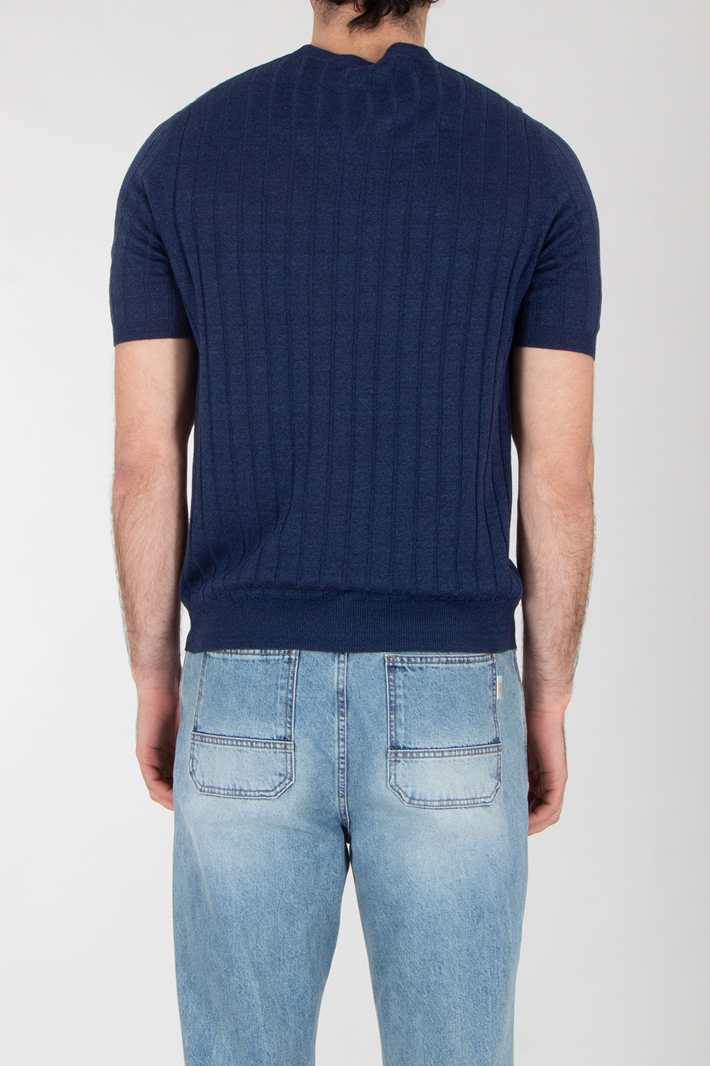  BOGLIOLI Knitted Cotton Linen T-Shirt