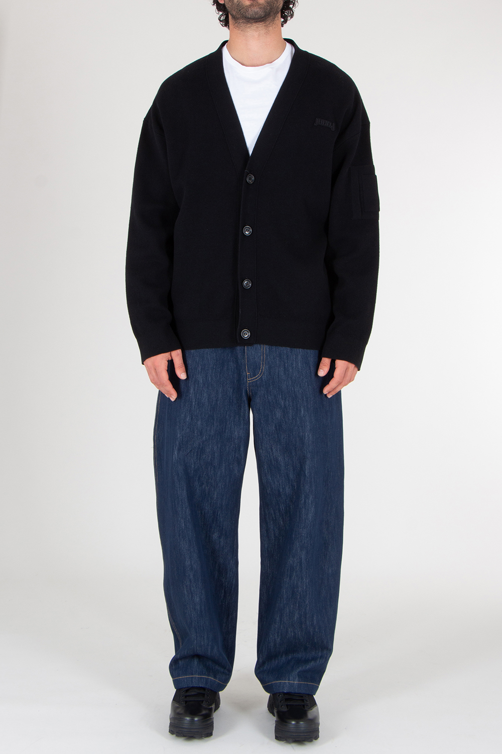 JUNN.J Oversized Cotton Wool Cardigan