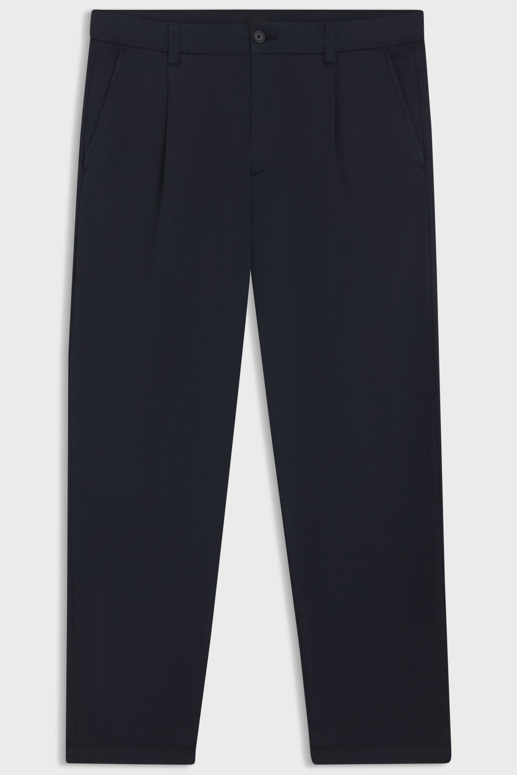 BOSS Tapered Fit Brushed Lyocell-Cotton Blend Stretch Twill Pants C-Kerin Bekleidung, Hosen, Jeans, Mantel