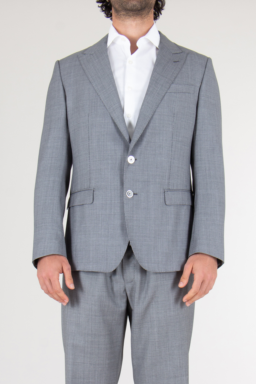 DOLCE & GABBANA Regular Fit Single Breasted Virgin Wool Blazer Taormina