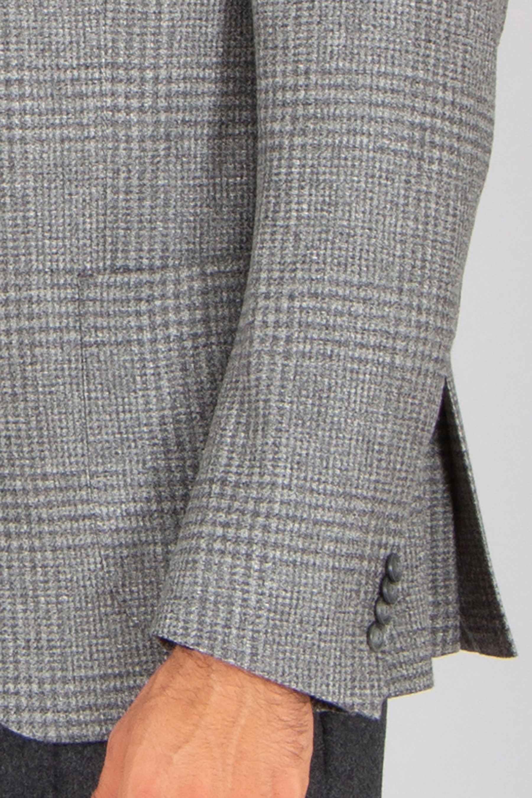 DRESSLER Regular Fit Glencheck Wool-Cashmere Blend Jacket Sendrik Mantel, Jacke, Blazer, Jeanshose, Langarm