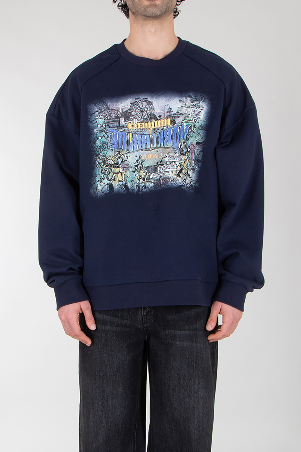 JUNN.J Oversized Printed Sweatshirt