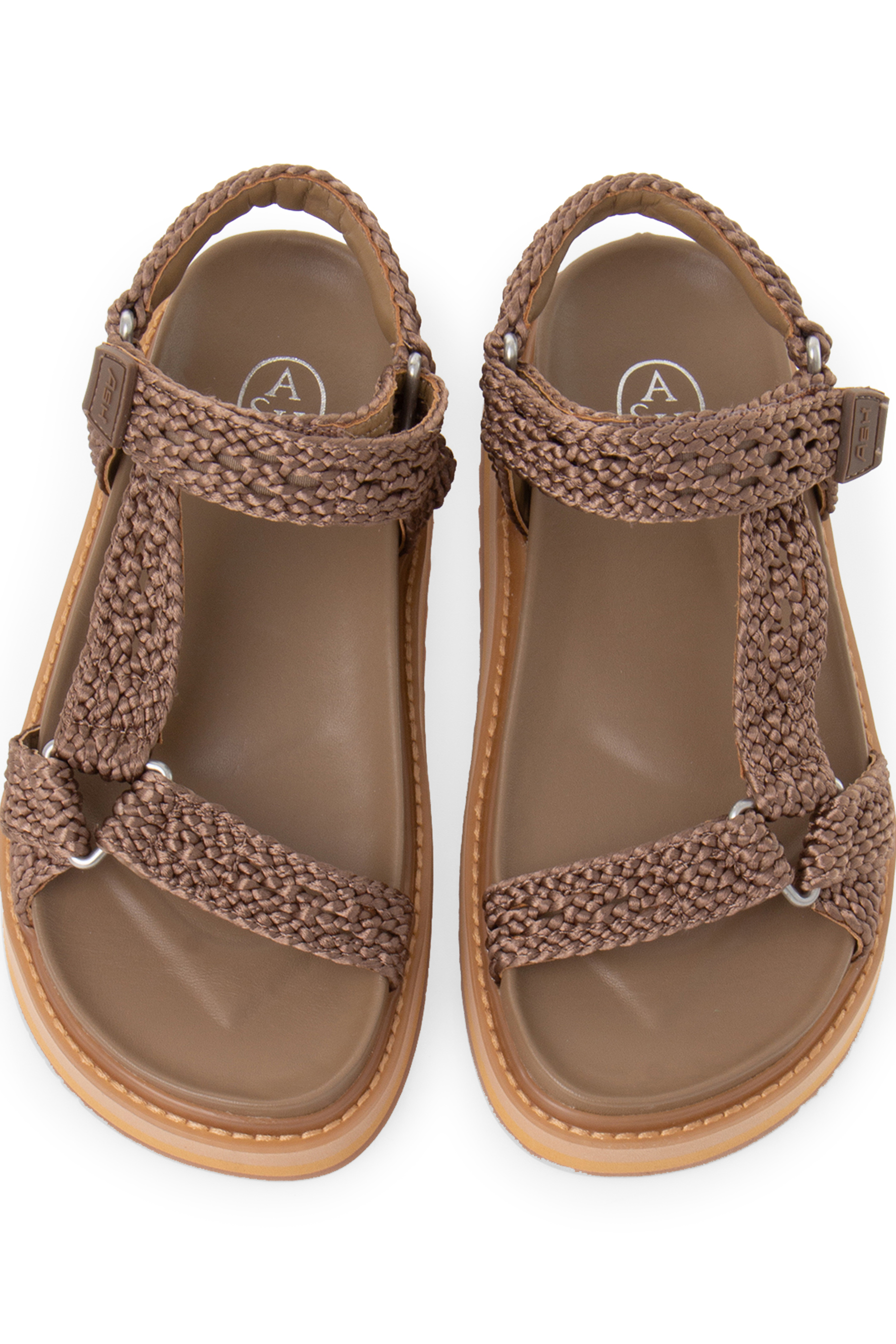 ASH Ugo Intreccio Satin Sandals ASH Ugo Intreccio Satin Sandals