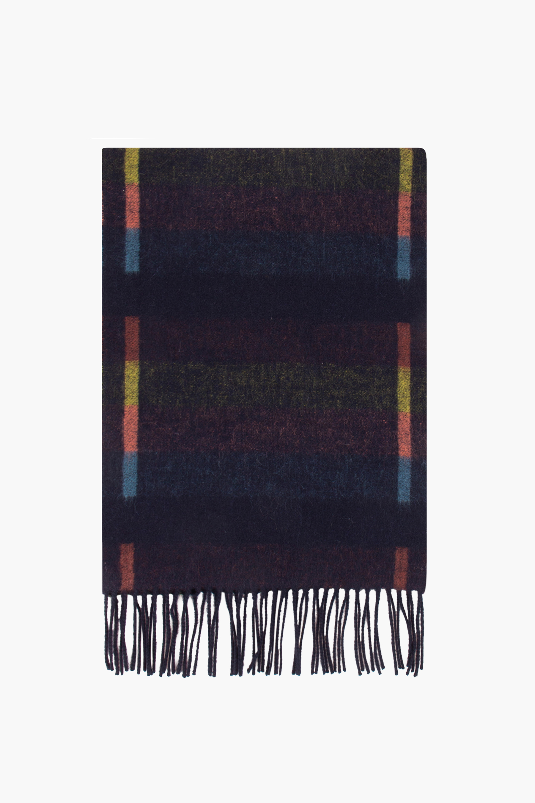 PAUL SMITH 'Artist Stripe' Tracks Lambswool Scarf