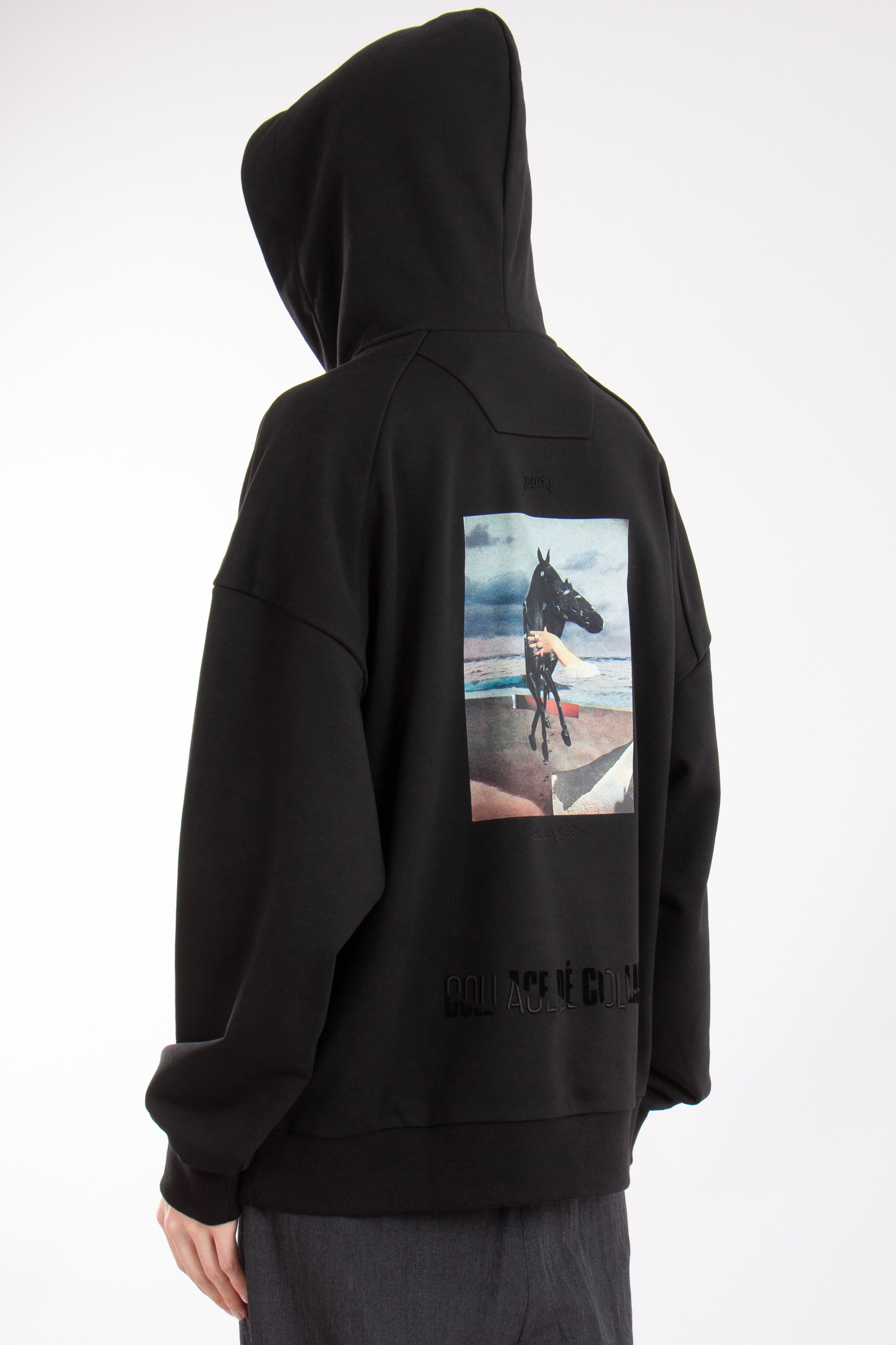 JUUN.J Charles Wilkin Print Cotton Hoodie JUUN.J Charles Wilkin Print Cotton Hoodie