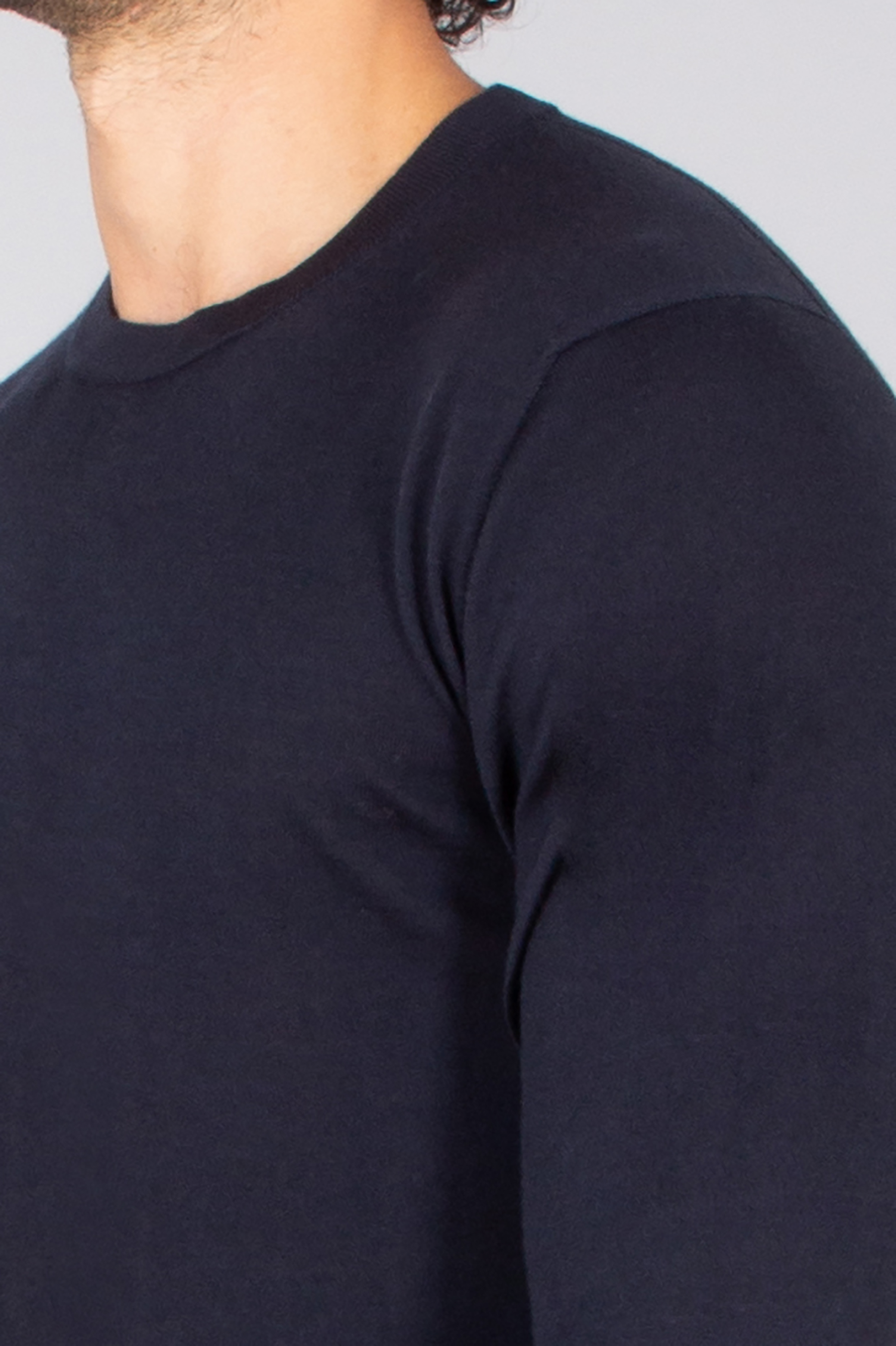 SEASE Regular Fit Ultra Fine Virgin Wool Sweater Lasca Langarm, Ärmel, T-Shirt, Mann, Person