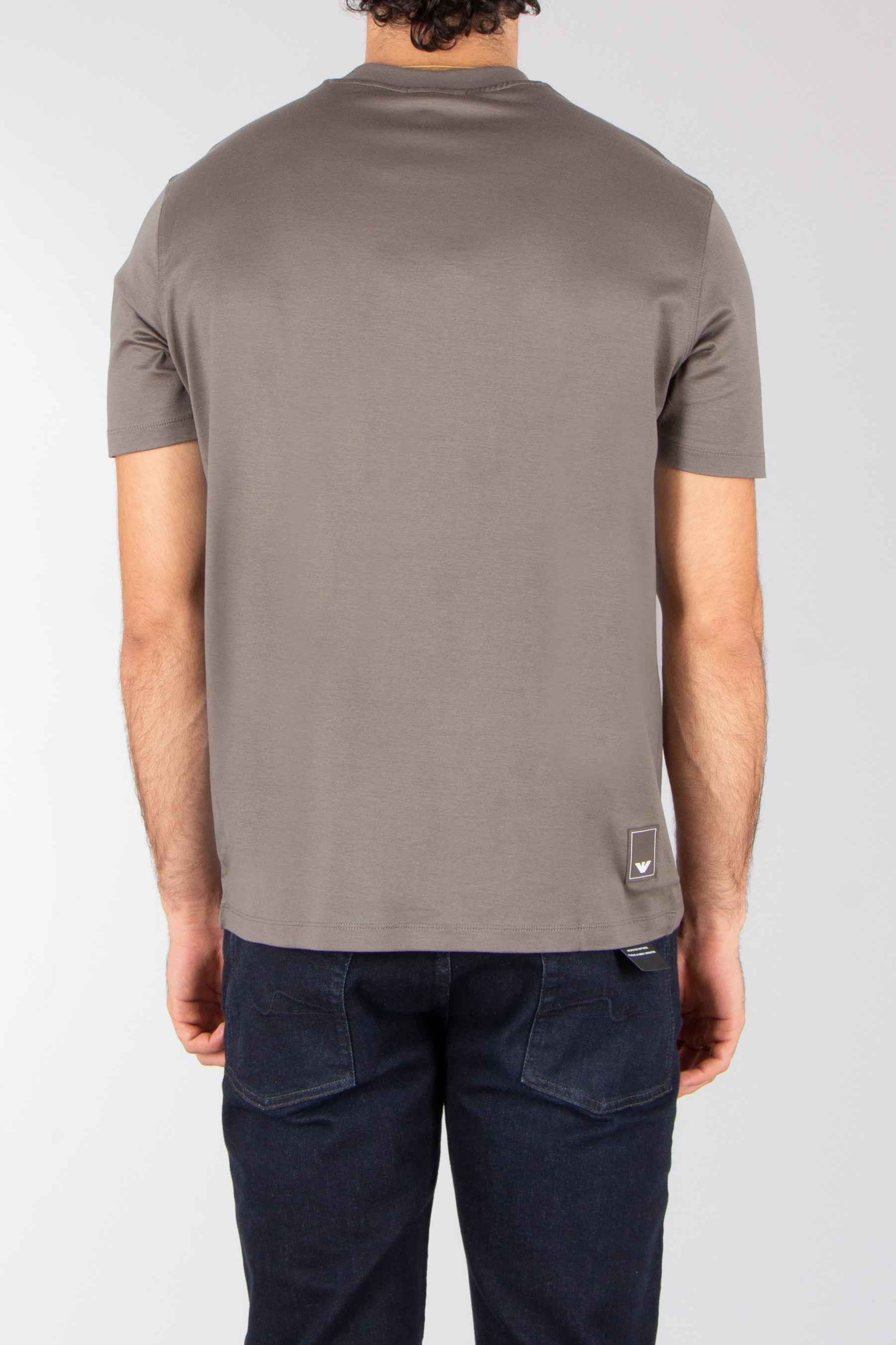 EMPORIO ARMANI Regular Fit Travel Essential Lyocell-Cotton Jersey T-Shirt T-shirt, Erwachsener, Männlich, Mann, Person