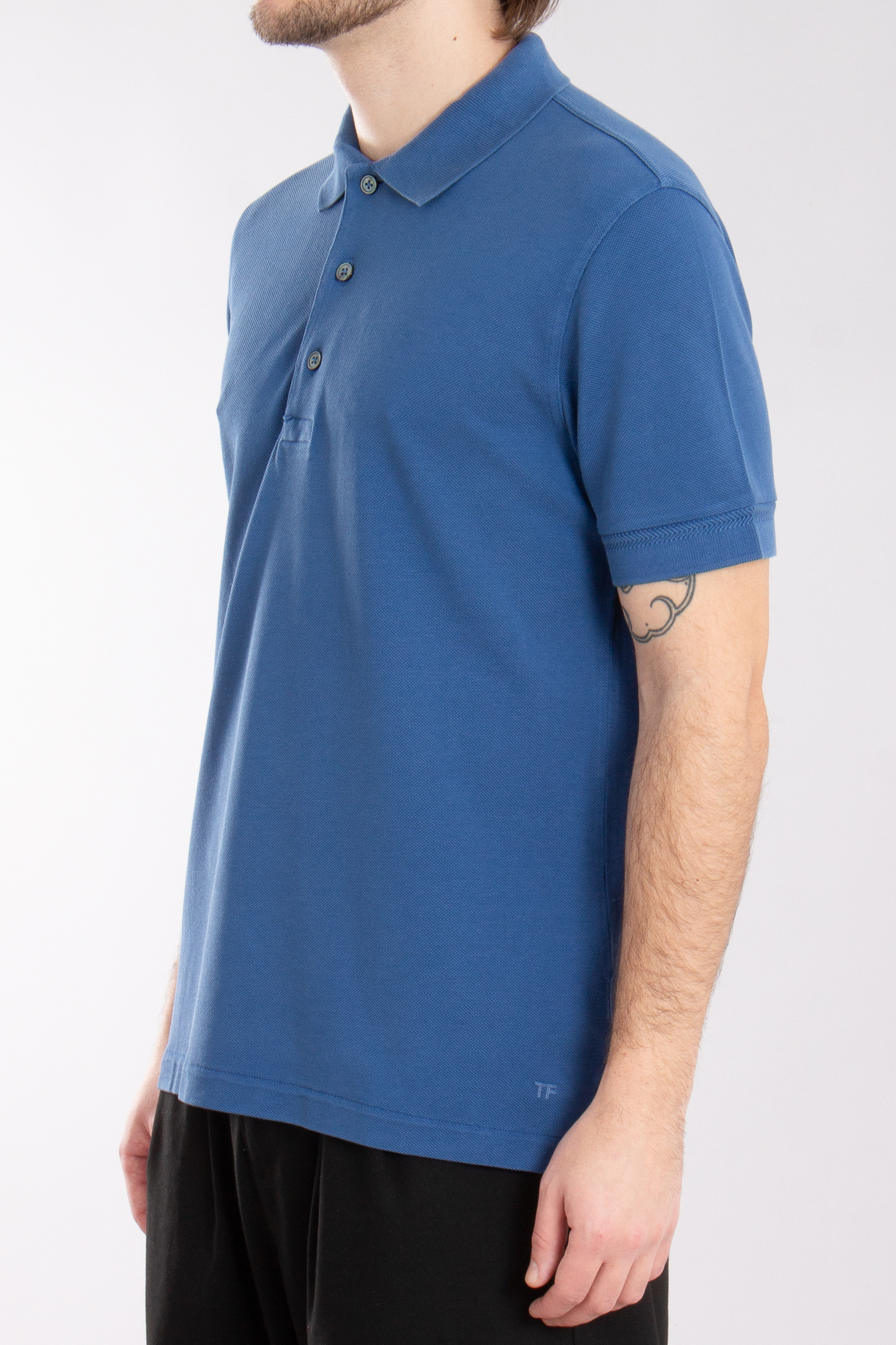 TOM FORD Garment-Dyed Lyocell-Cotton Piqué Polo Shirt TOM FORD Garment-Dyed Lyocell-Cotton Piqué Polo Shirt