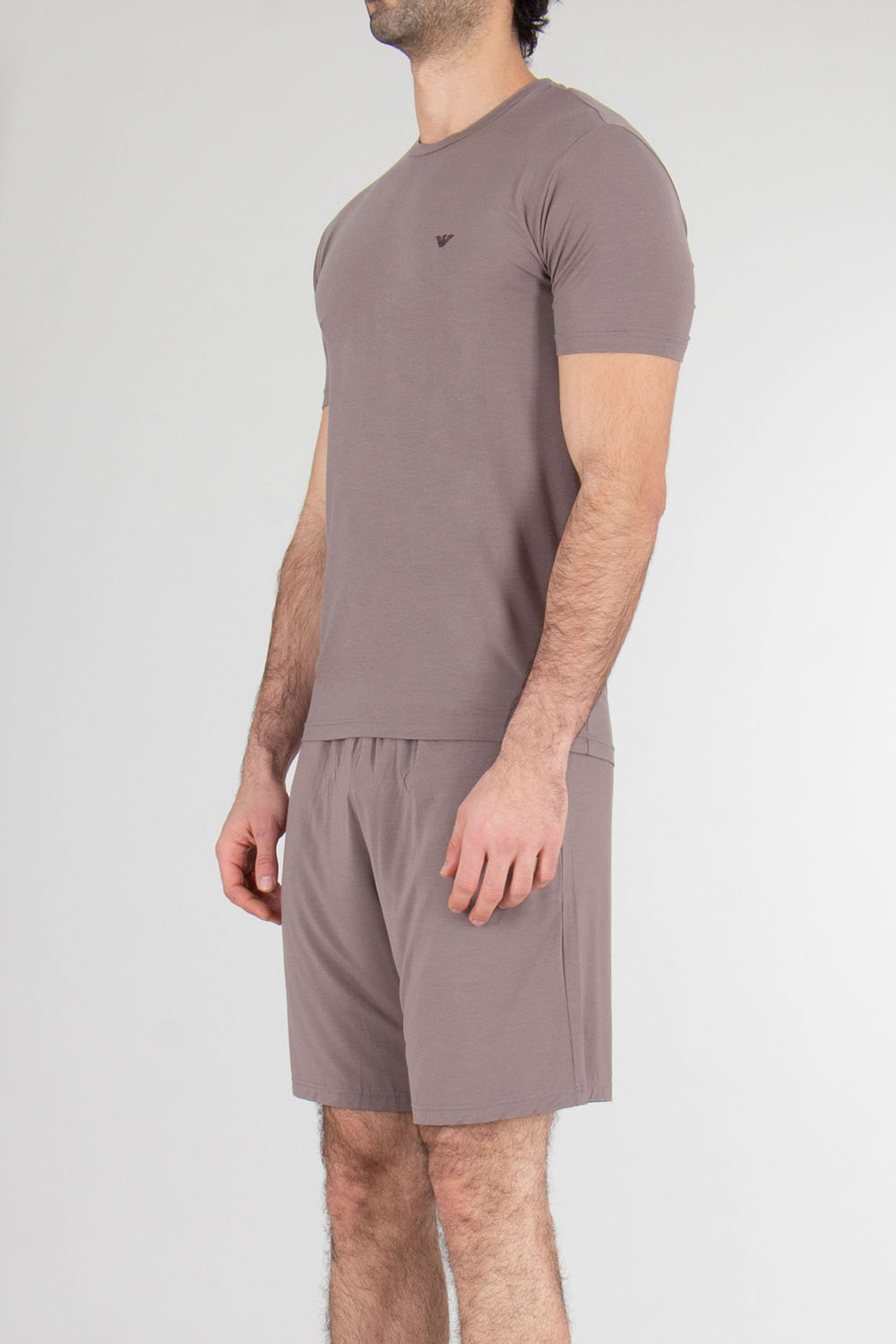 EMPORIO ARMANI Fitted Modal Stretch Jersey Short-Sleeve Pyjama 