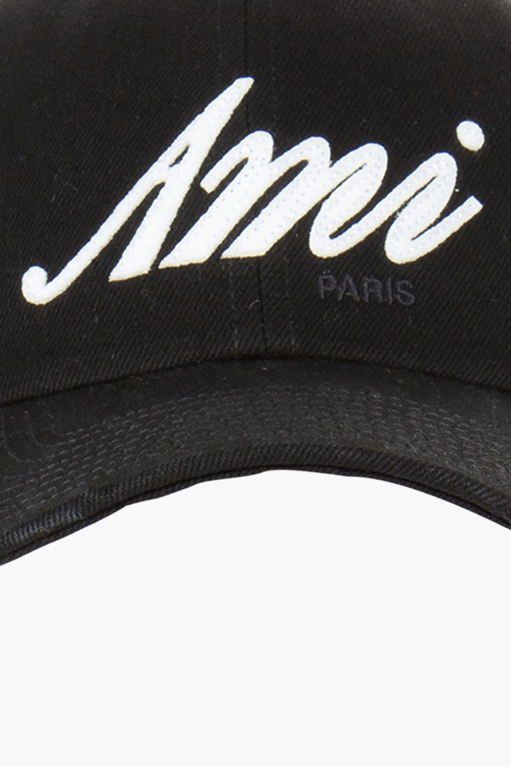 AMI PARIS Cotton Felt Patch Cap